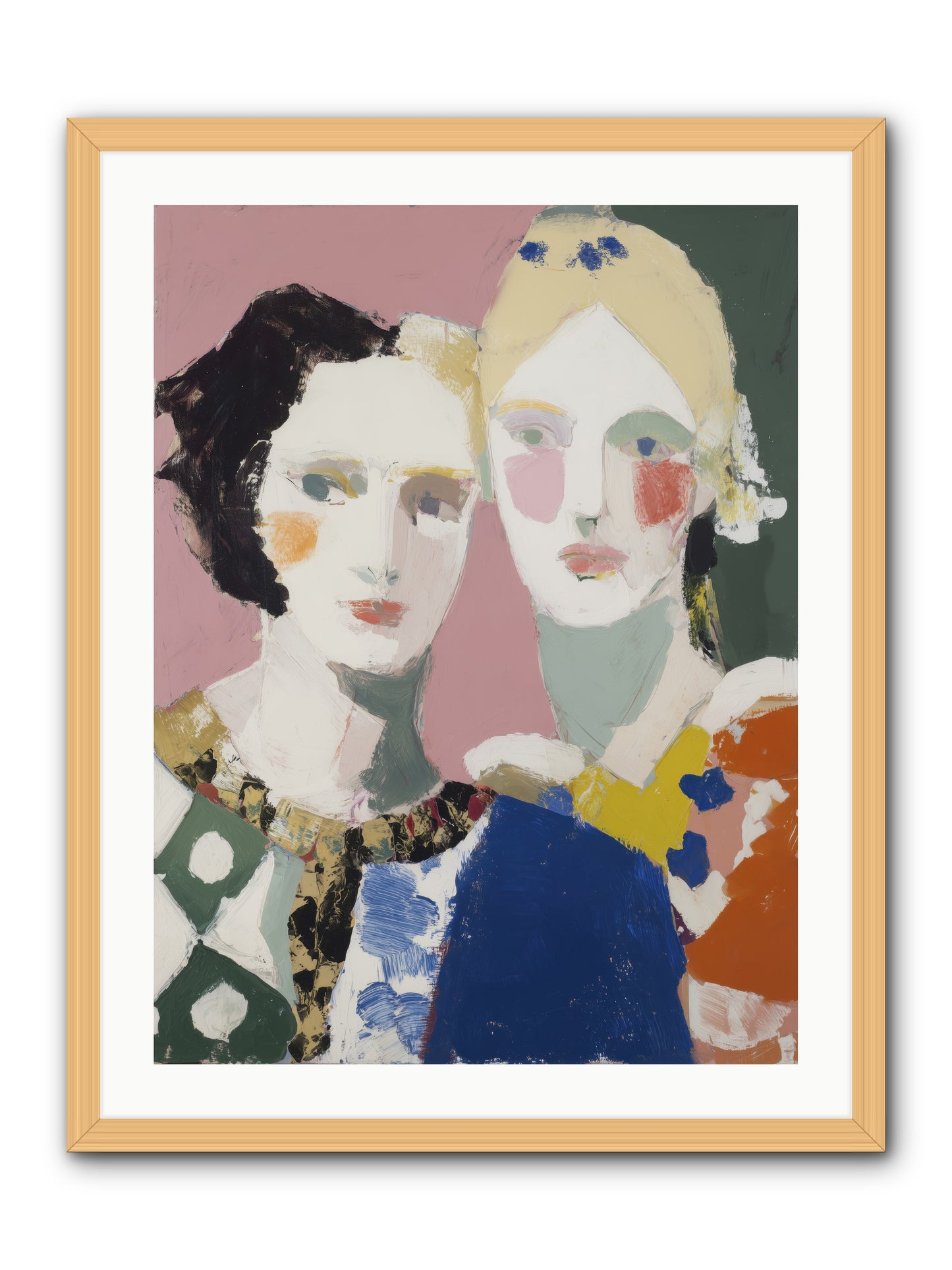 Absorbed -- Framed Print - Natural 24x32