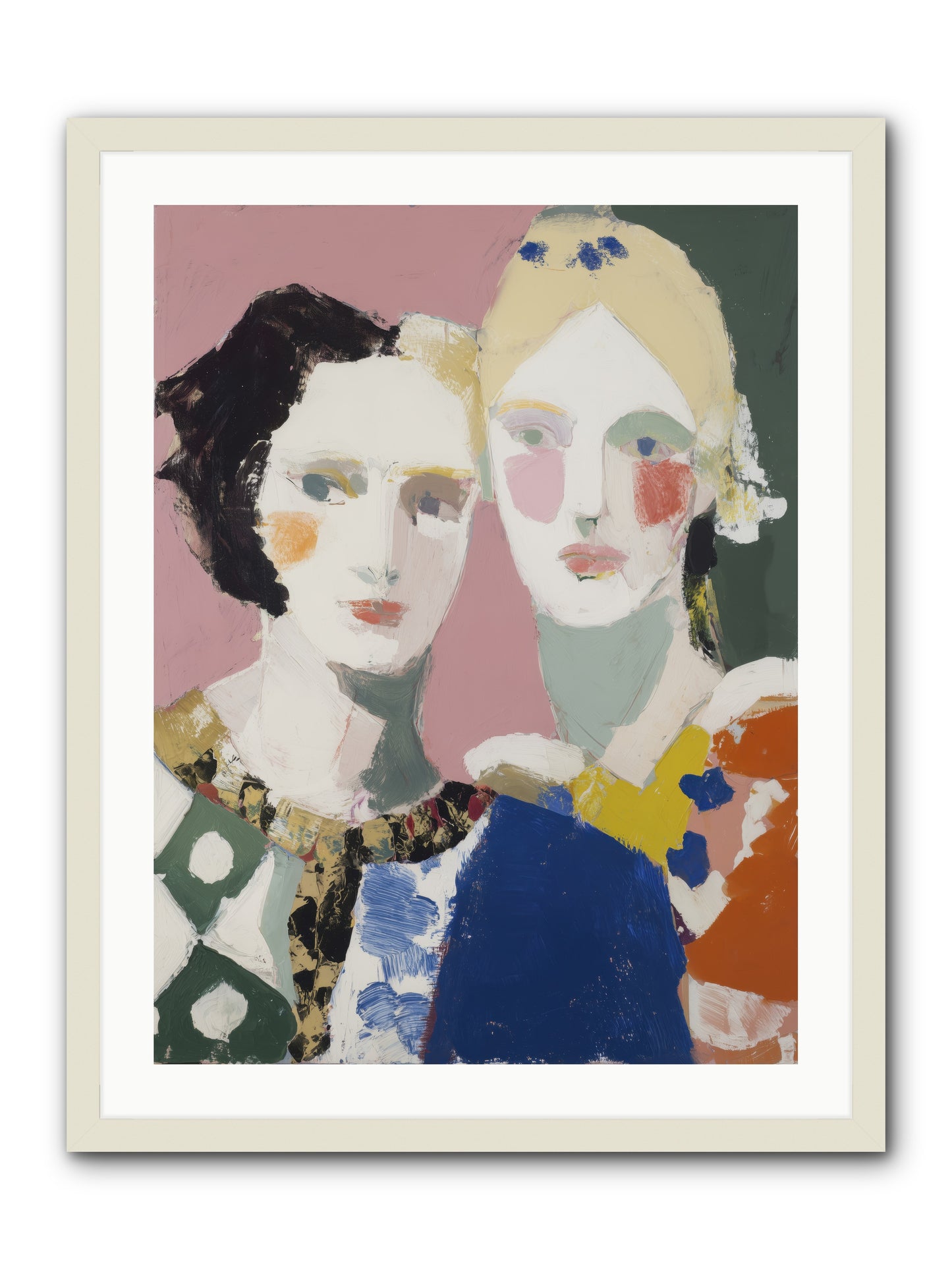 Absorbed -- Framed Print - White 24x32