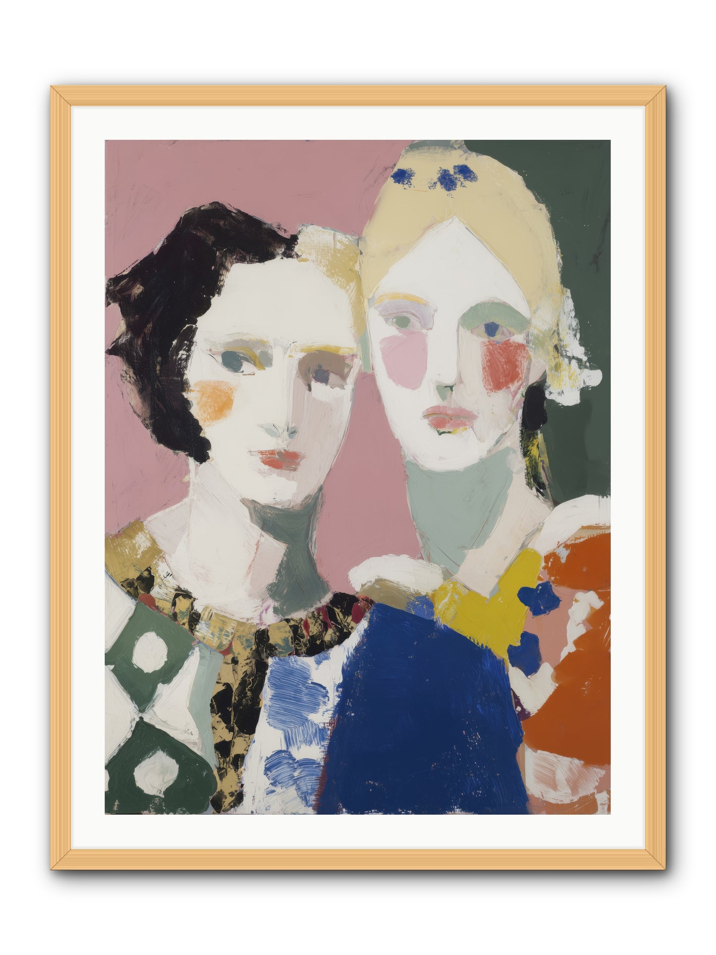 Absorbed -- Framed Print - Natural 30x40