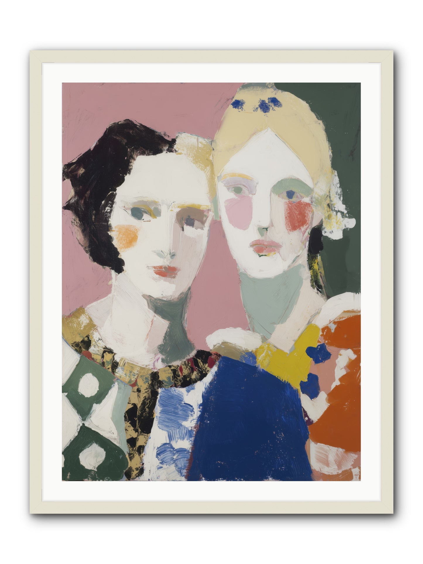 Absorbed -- Framed Print - White 30x40