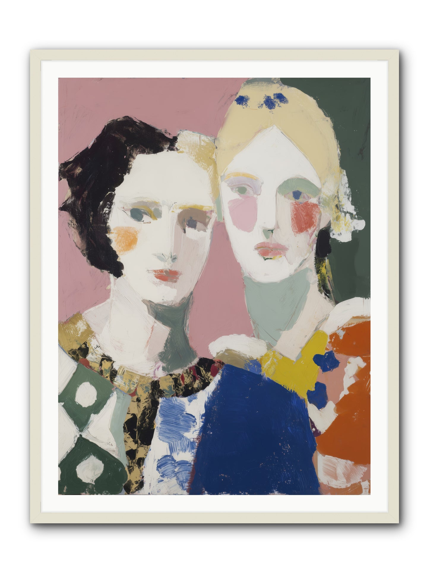 Absorbed -- Framed Print - White 36x48