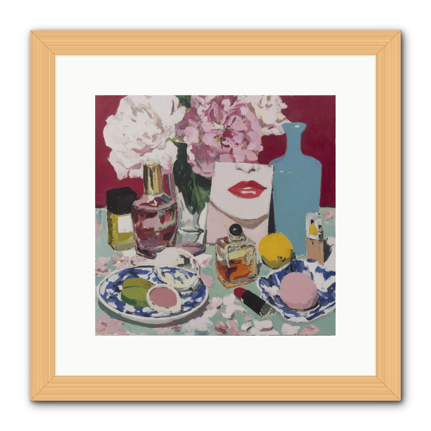 Abundance Was the Answer -- Framed Print - Natural 12x12