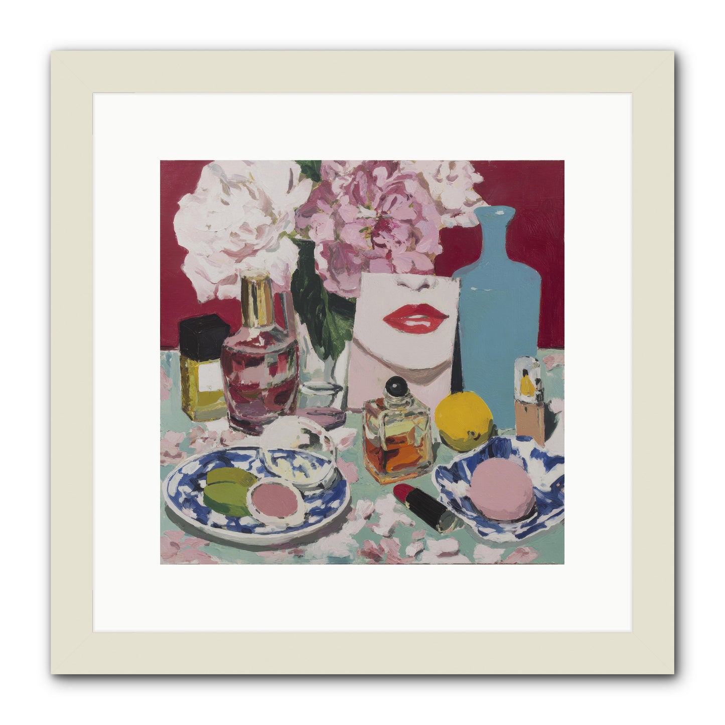 Abundance Was the Answer -- Framed Print - White 12x12