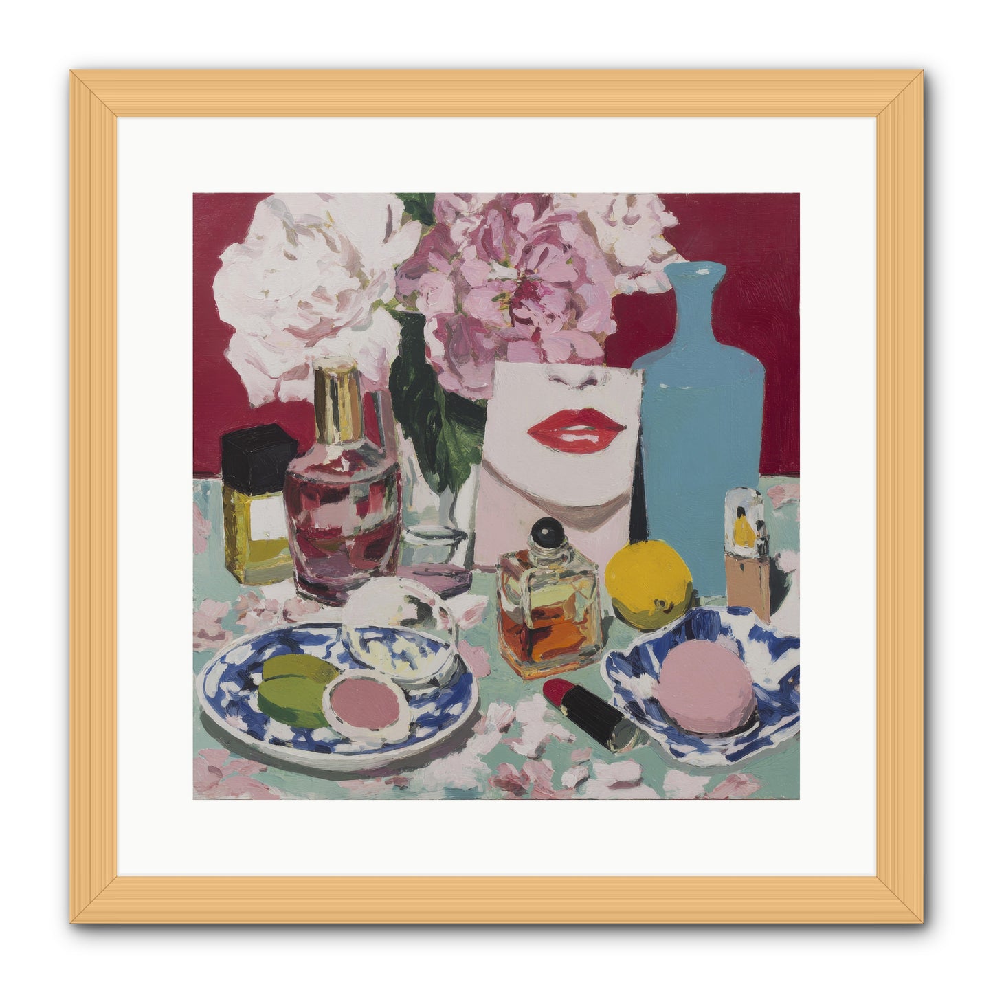 Abundance Was the Answer -- Framed Print - Natural 16x16
