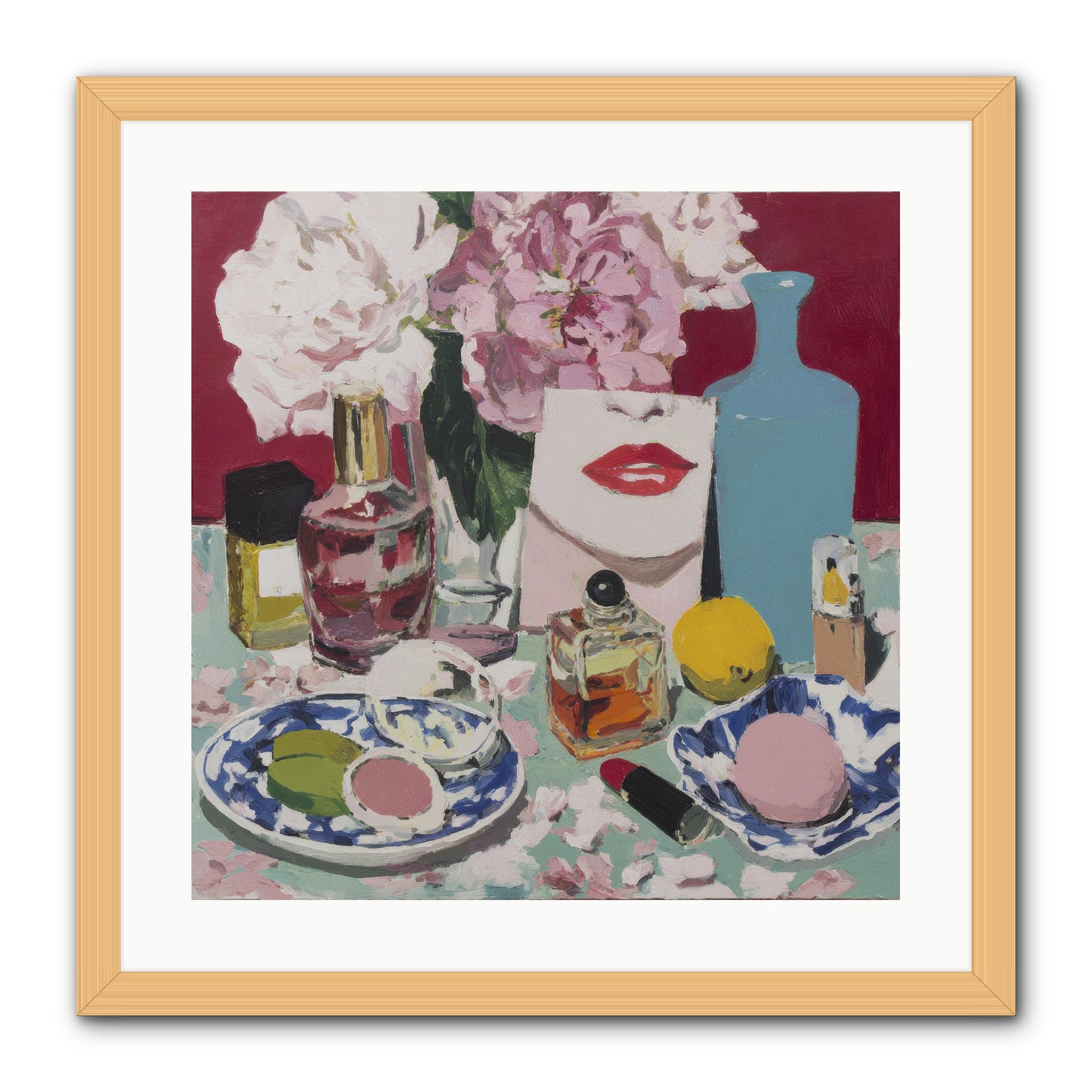 Abundance Was the Answer -- Framed Print - Natural 20x20