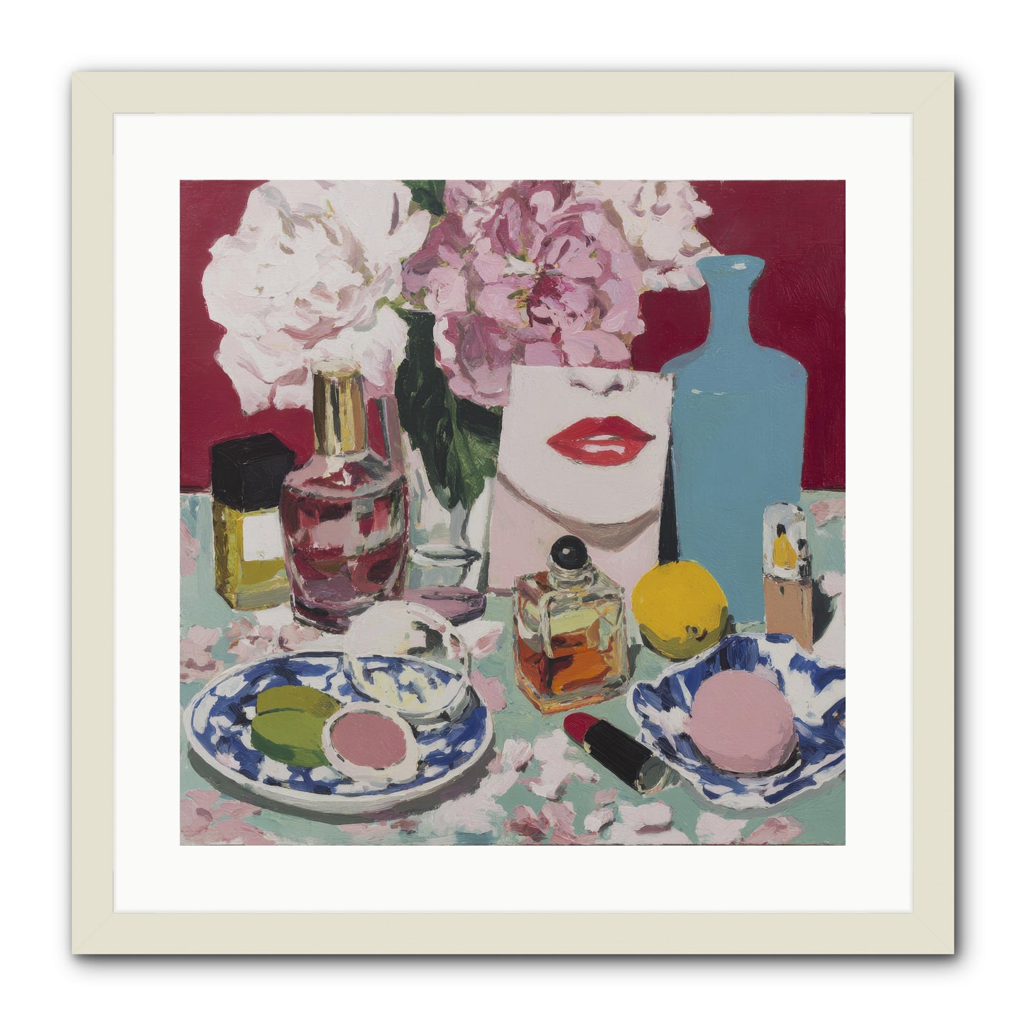 Abundance Was the Answer -- Framed Print - White 20x20