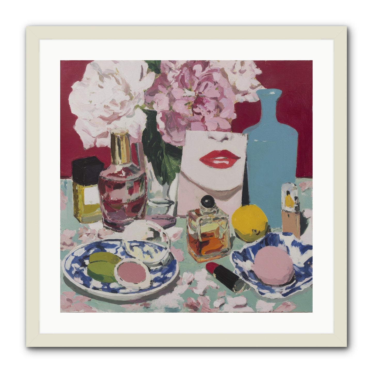 Abundance Was the Answer -- Framed Print - White 24x24