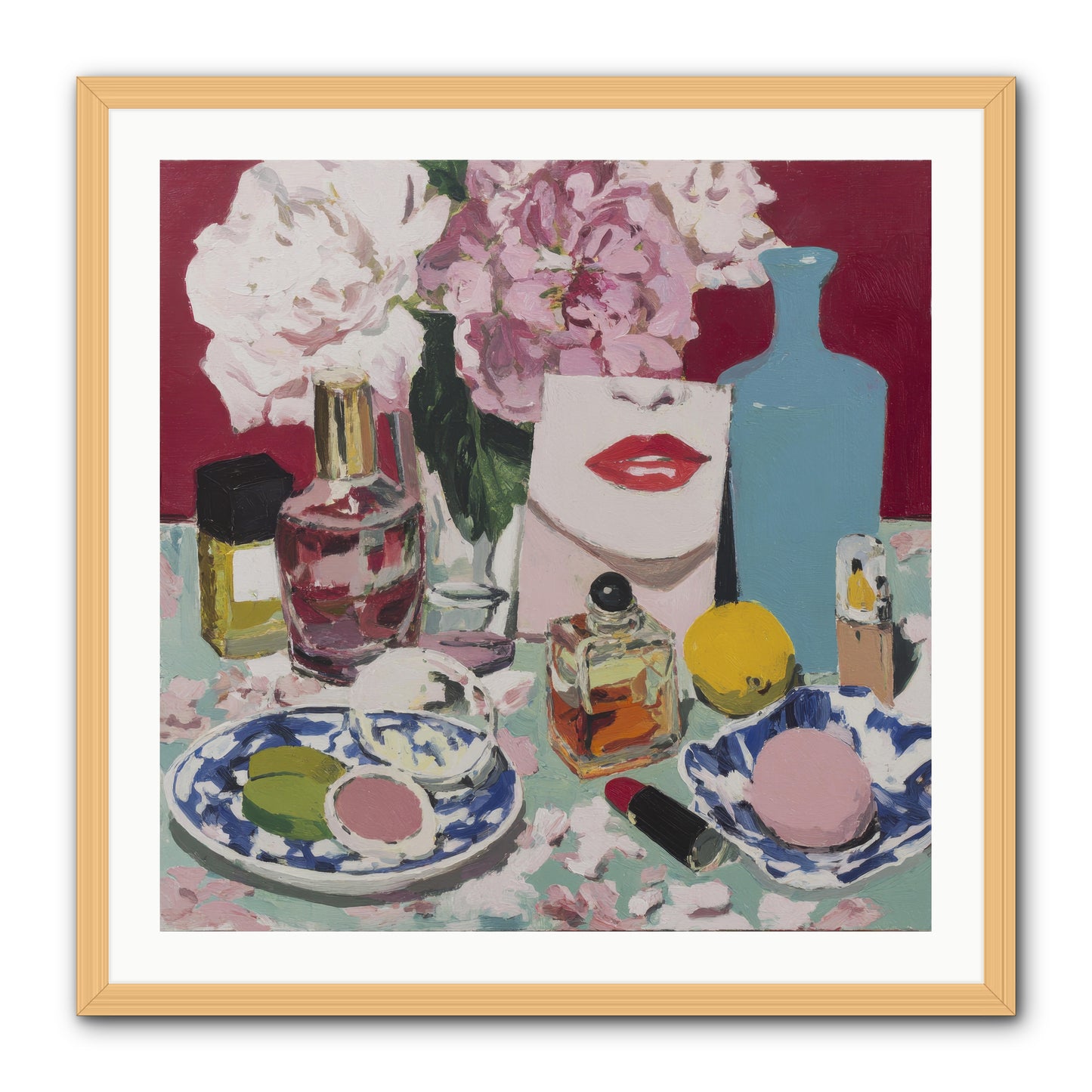 Abundance Was the Answer -- Framed Print - Natural 30x30