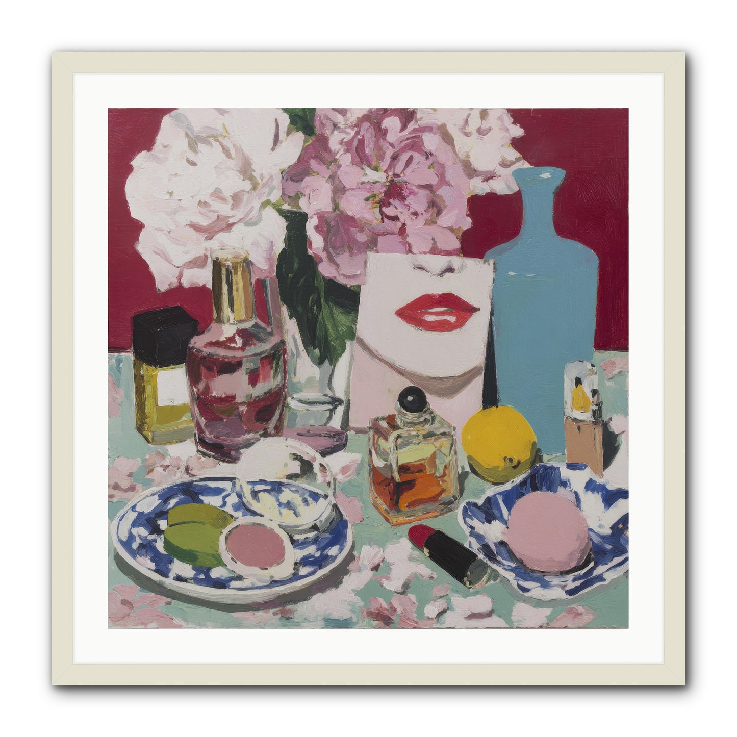 Abundance Was the Answer -- Framed Print - White 30x30