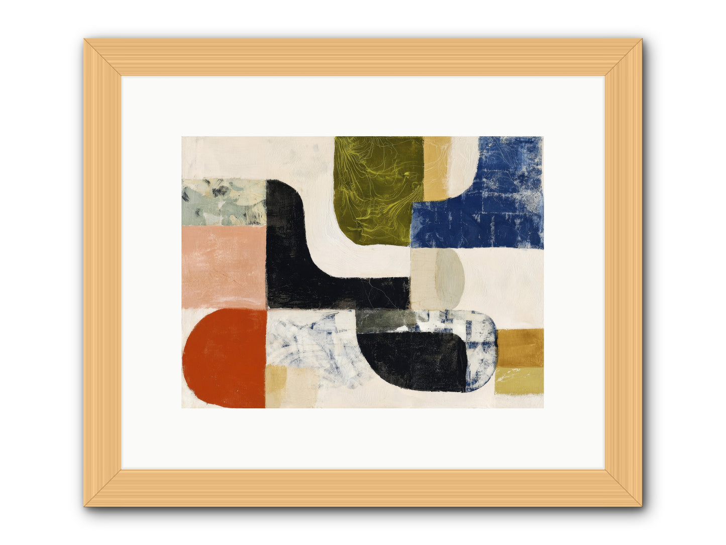 Abyss -- Framed Print - Natural 12x9