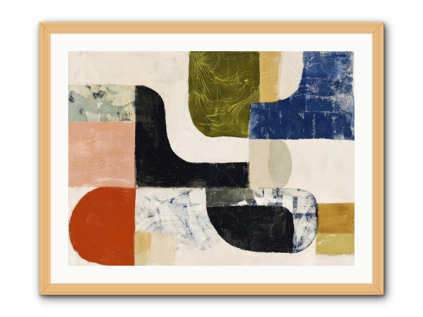 Abyss -- Framed Print - Natural 32x24