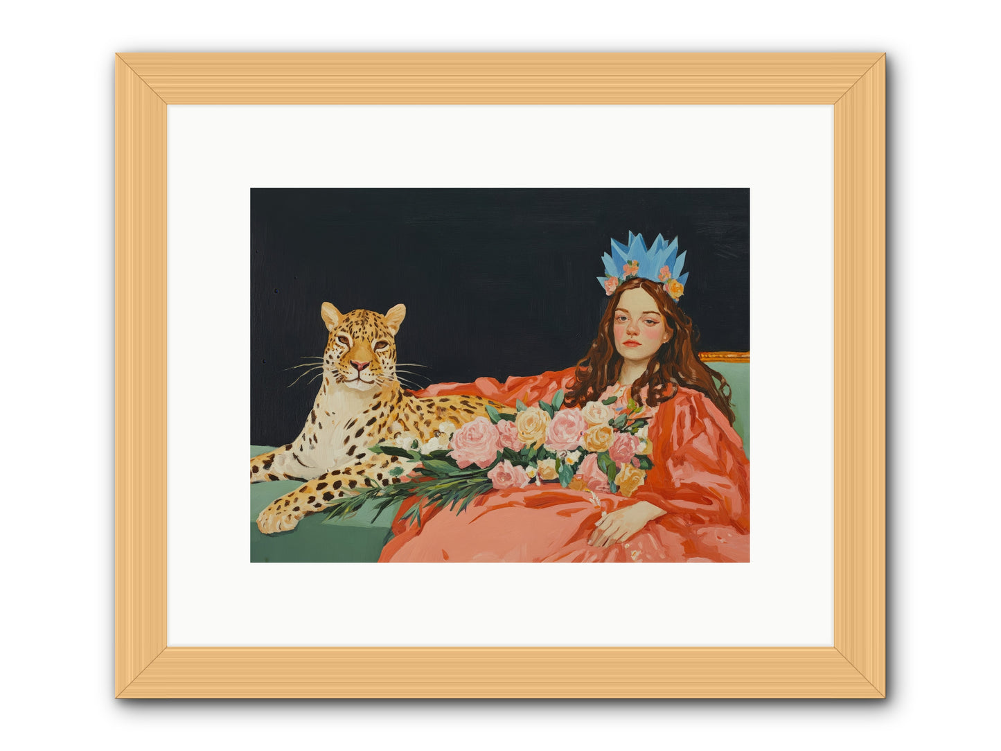 According to Lily LightRez2 -- Framed Print - Natural 12x9