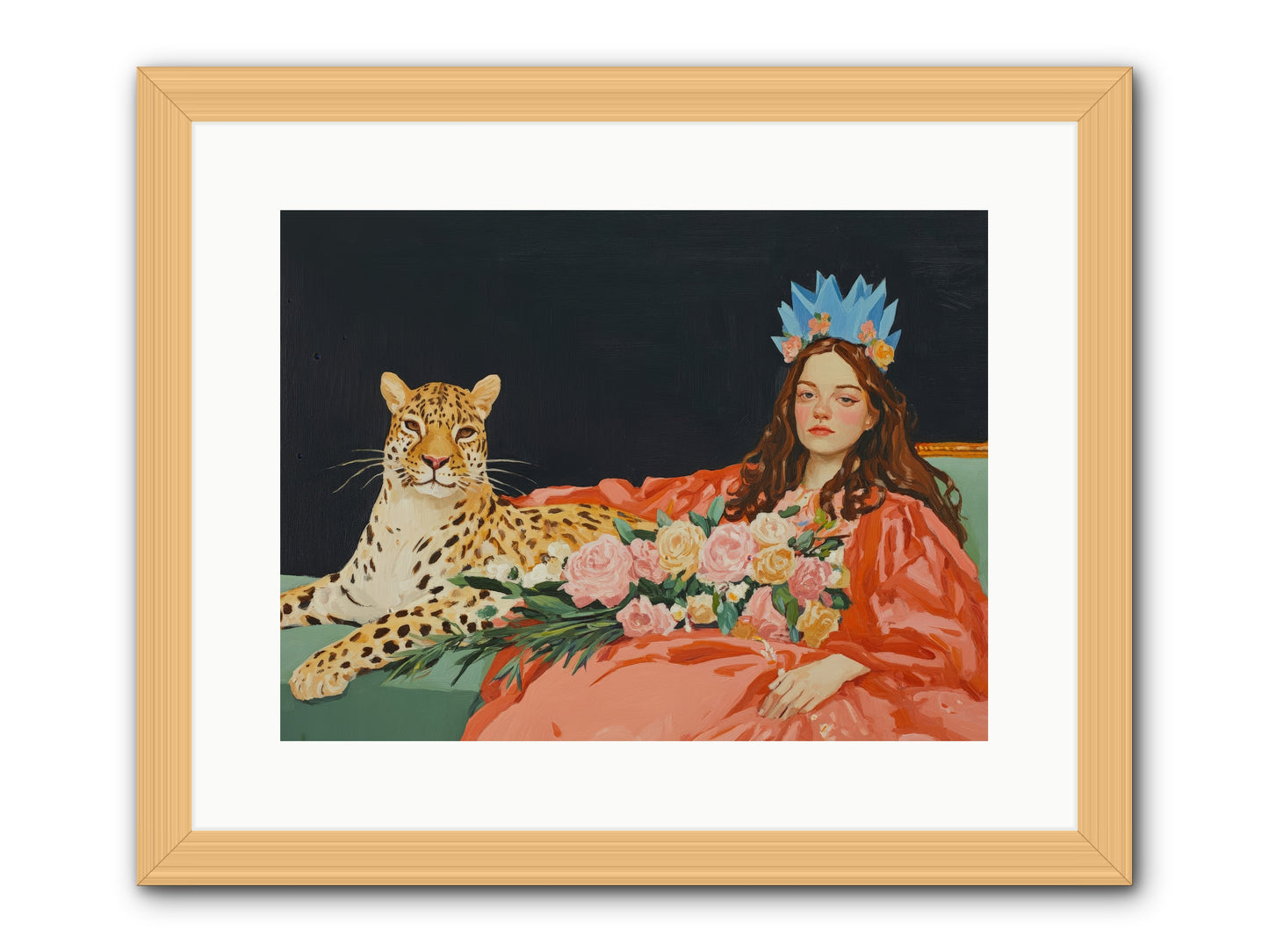 According to Lily LightRez2 -- Framed Print - Natural 16x12