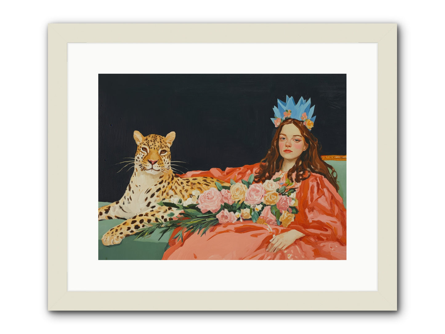 According to Lily LightRez2 -- Framed Print - White 16x12