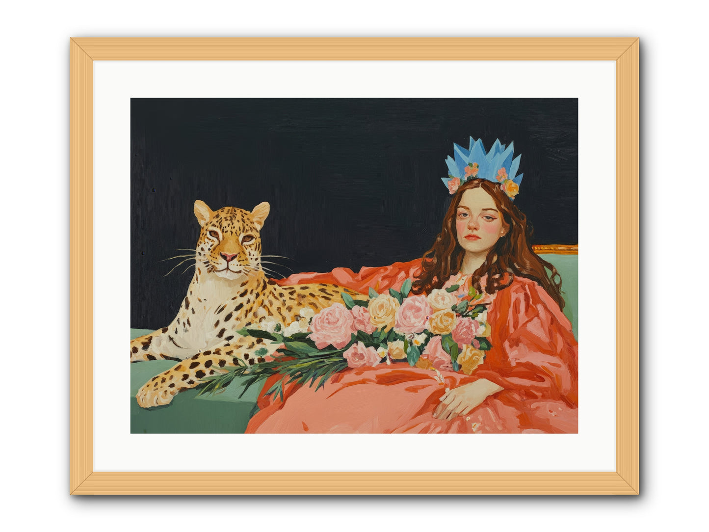 According to Lily LightRez2 -- Framed Print - Natural 24x18