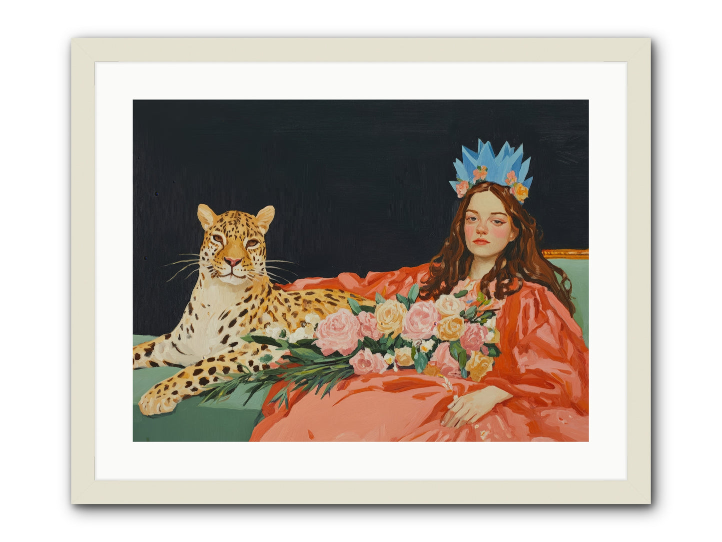 According to Lily LightRez2 -- Framed Print - White 24x18