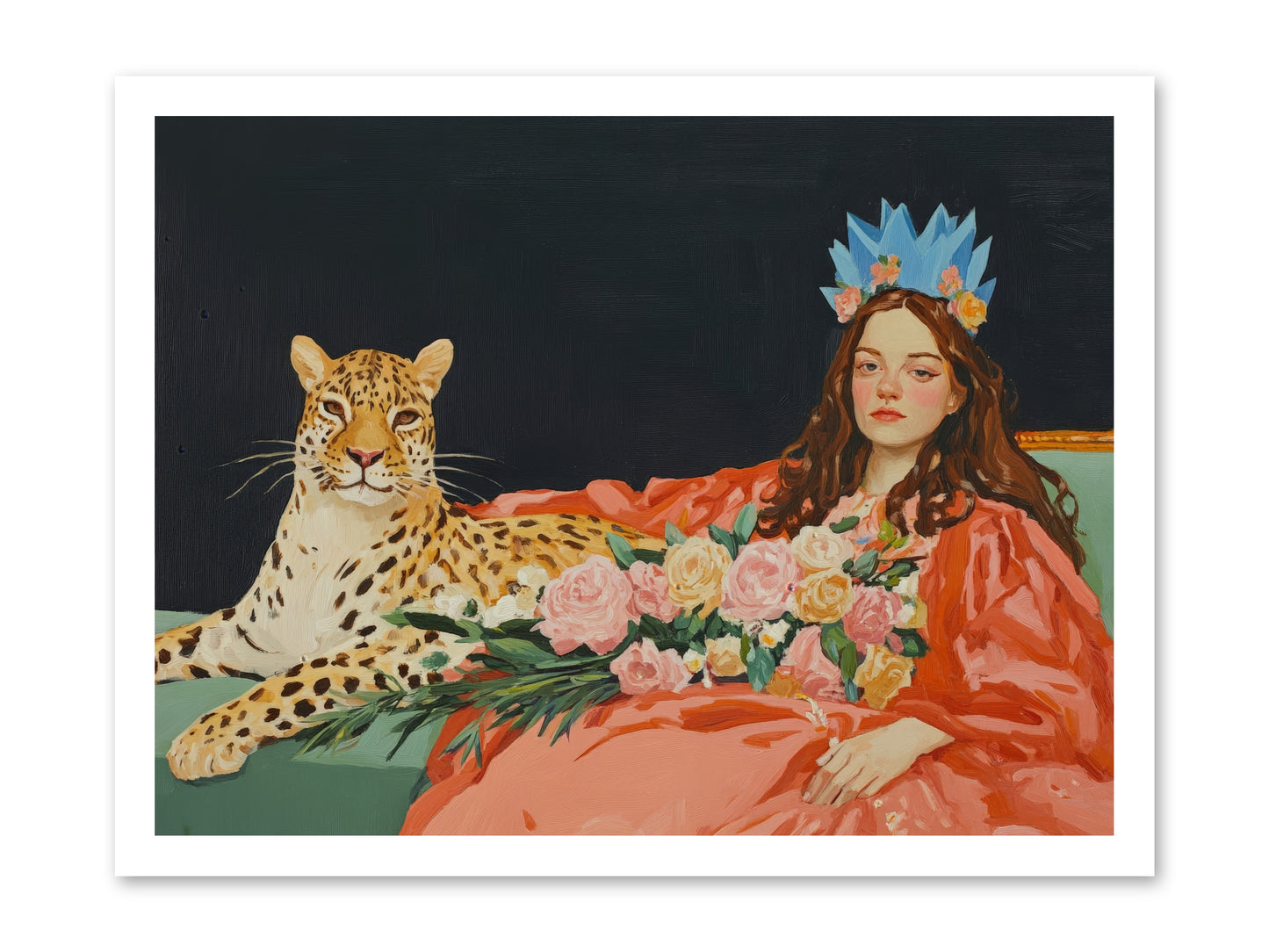 According to Lily LightRez2 -- Loose Canvas Print 24x18