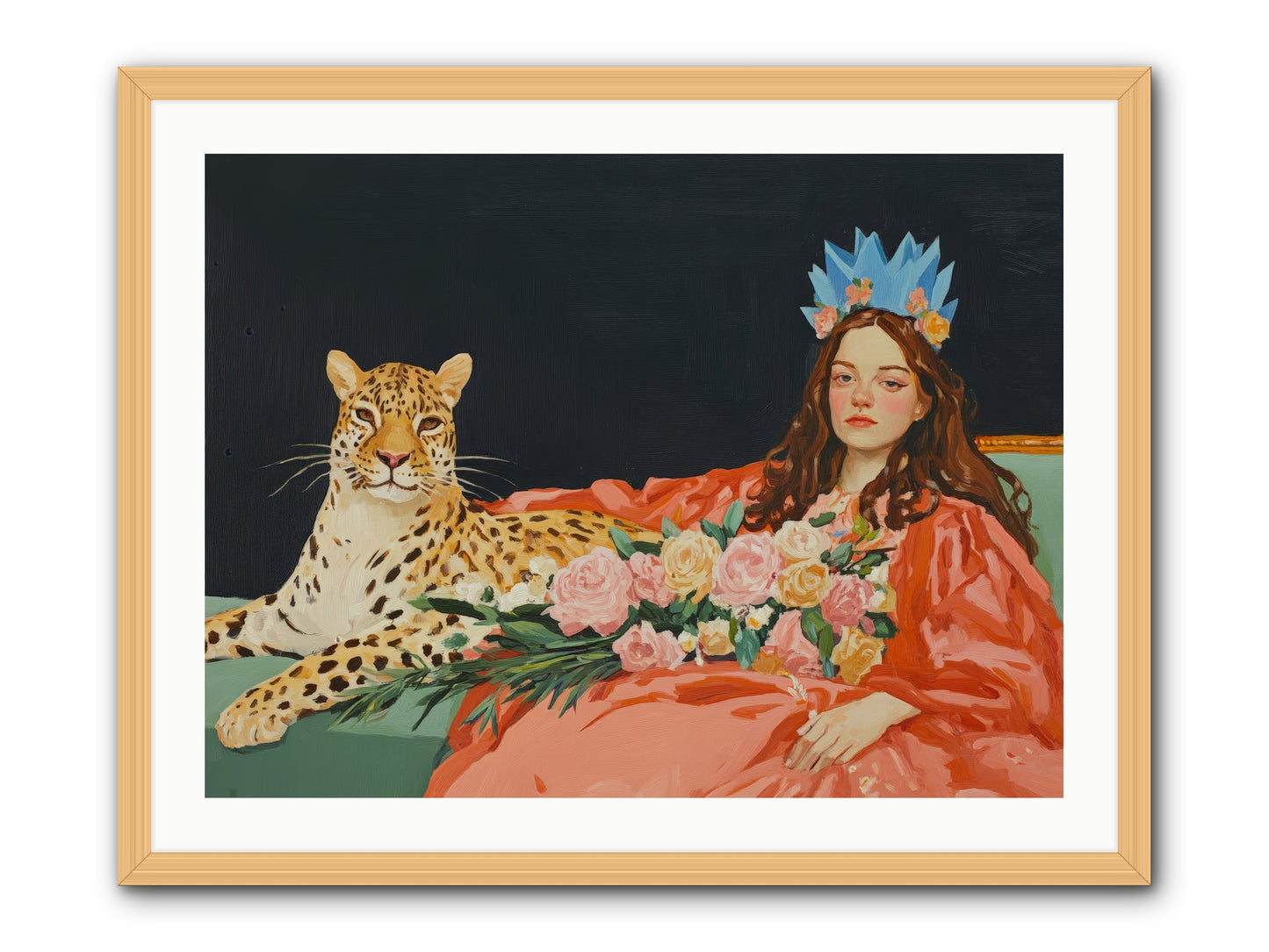 According to Lily LightRez2 -- Framed Print - Natural 32x24
