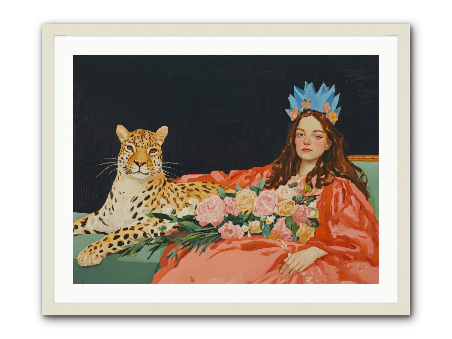 According to Lily LightRez2 -- Framed Print - White 32x24