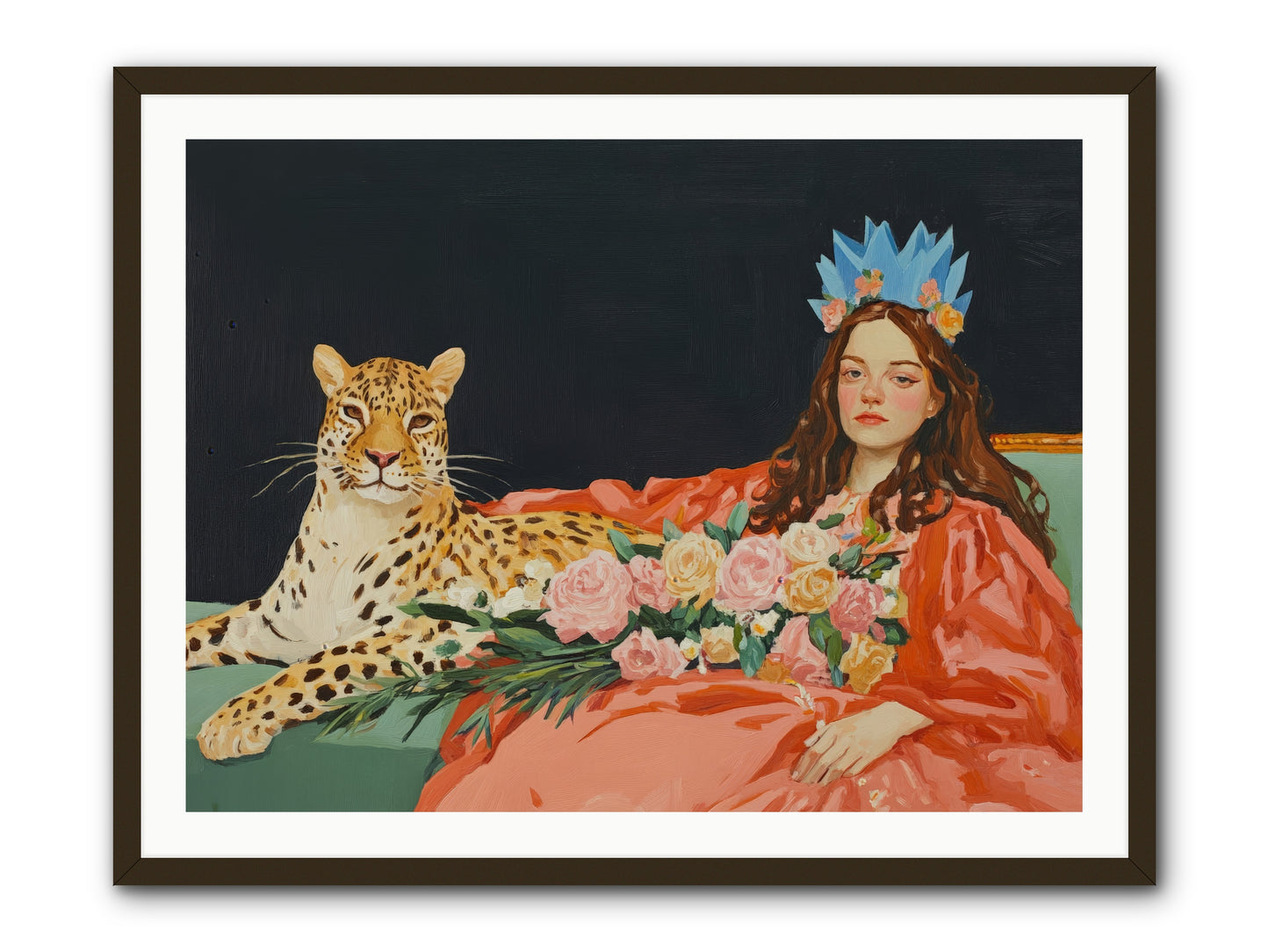 According to Lily LightRez2 -- Framed Print - Black 40x30