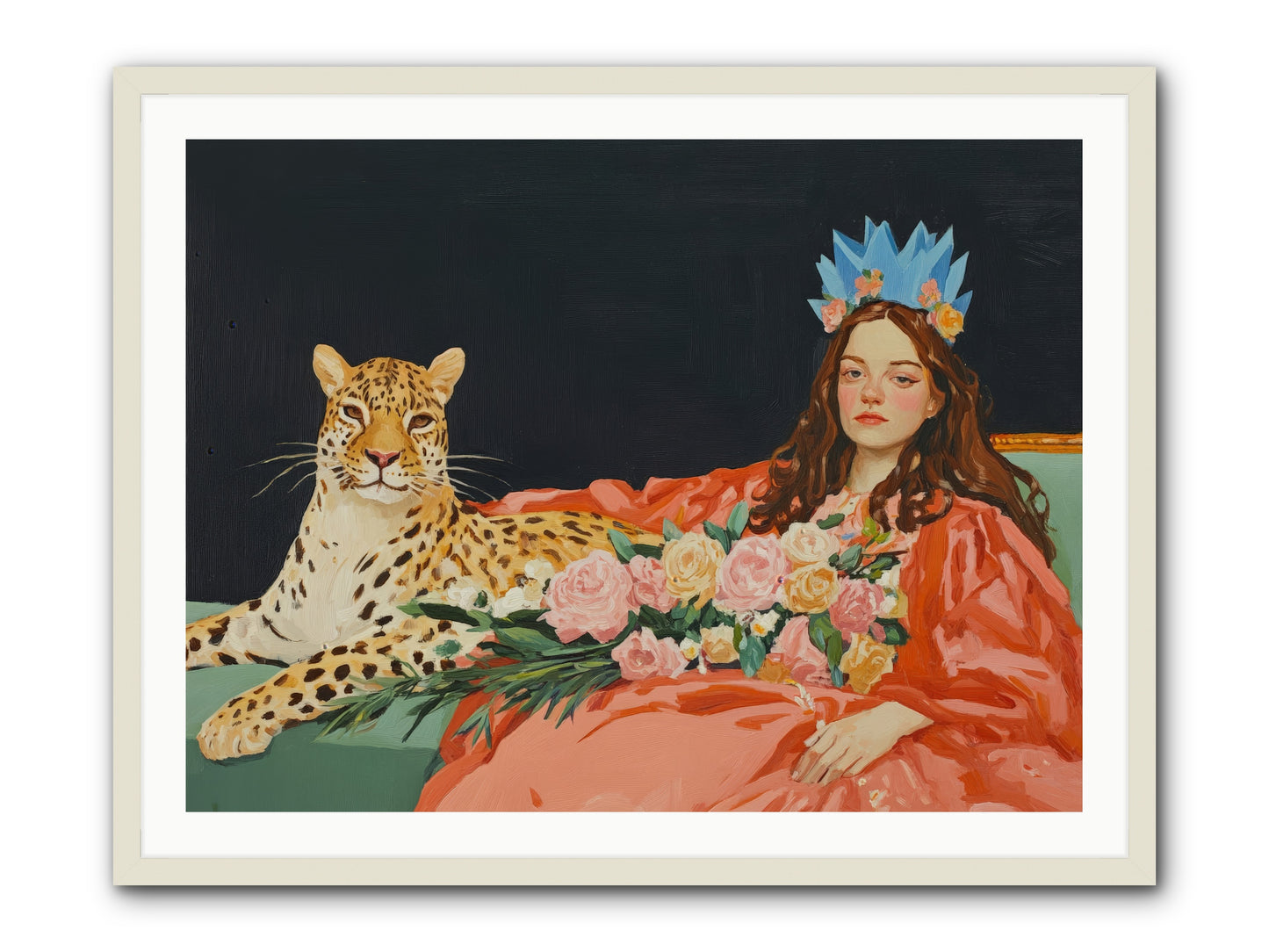 According to Lily LightRez2 -- Framed Print - White 40x30