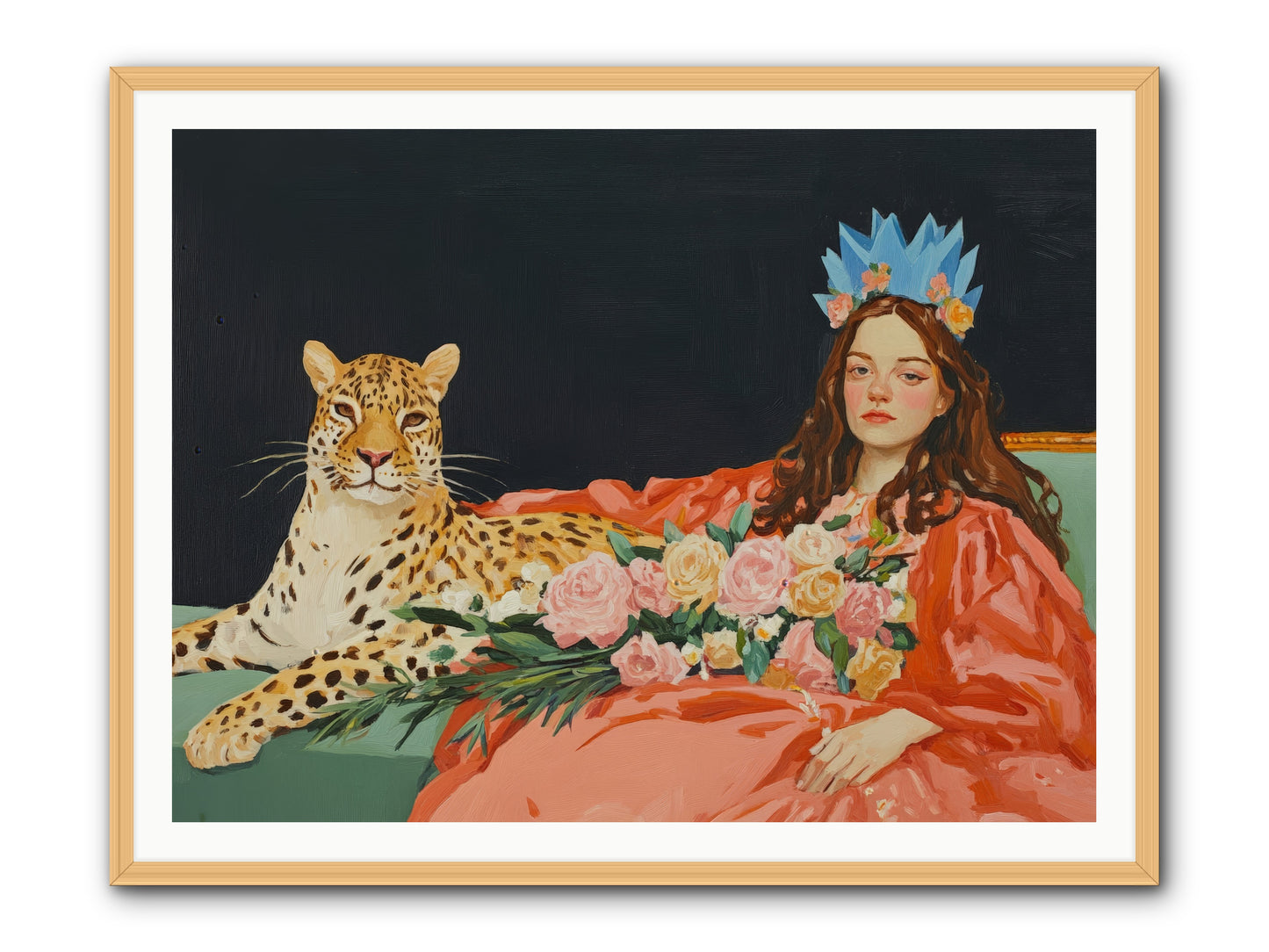 According to Lily LightRez2 -- Framed Print - Natural 48x36
