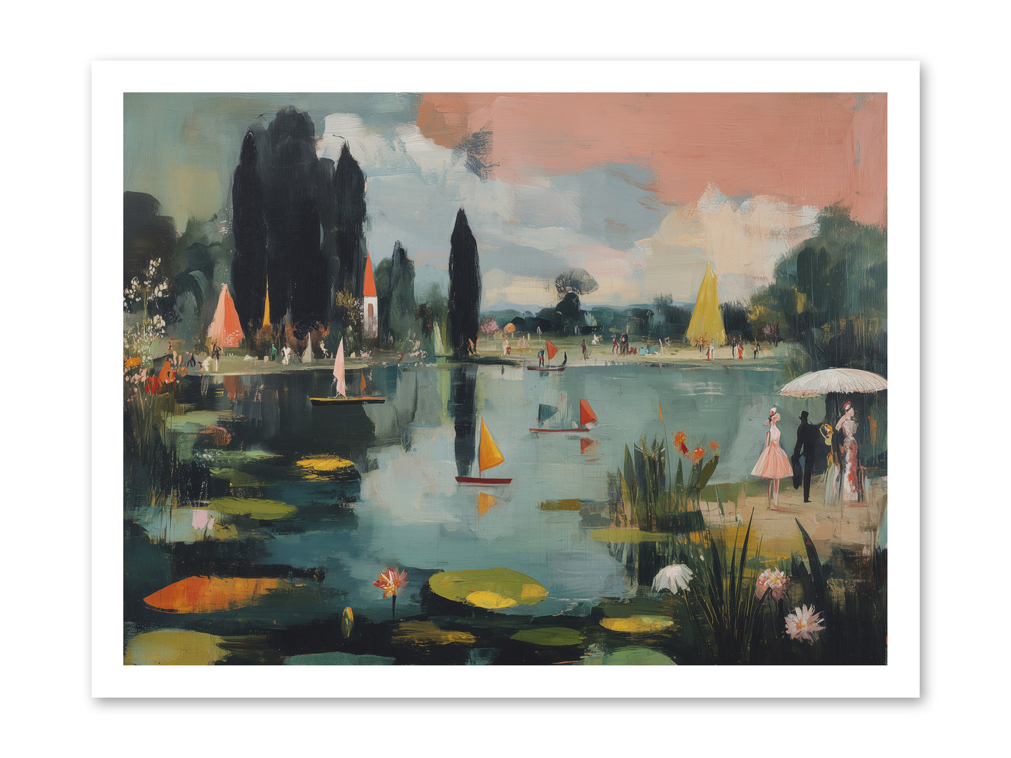 Across Still Waters -- Loose Canvas Print 24x18