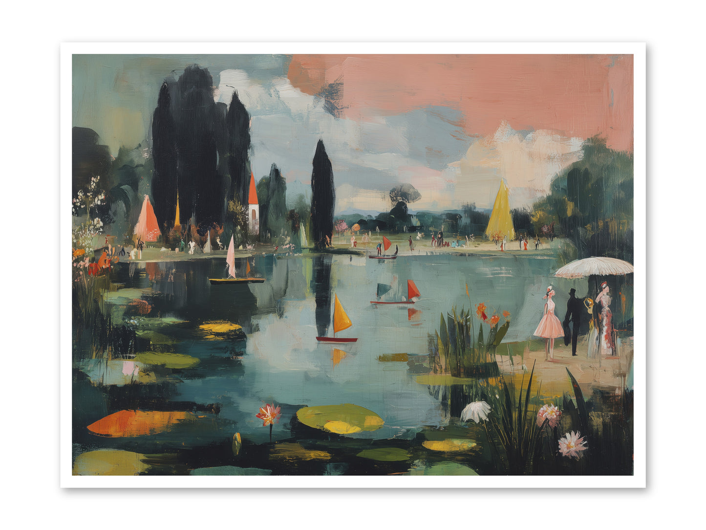 Across Still Waters -- Paper Print 48x36