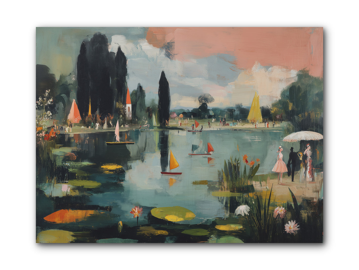 Across Still Waters -- Wrapped Canvas 12x9