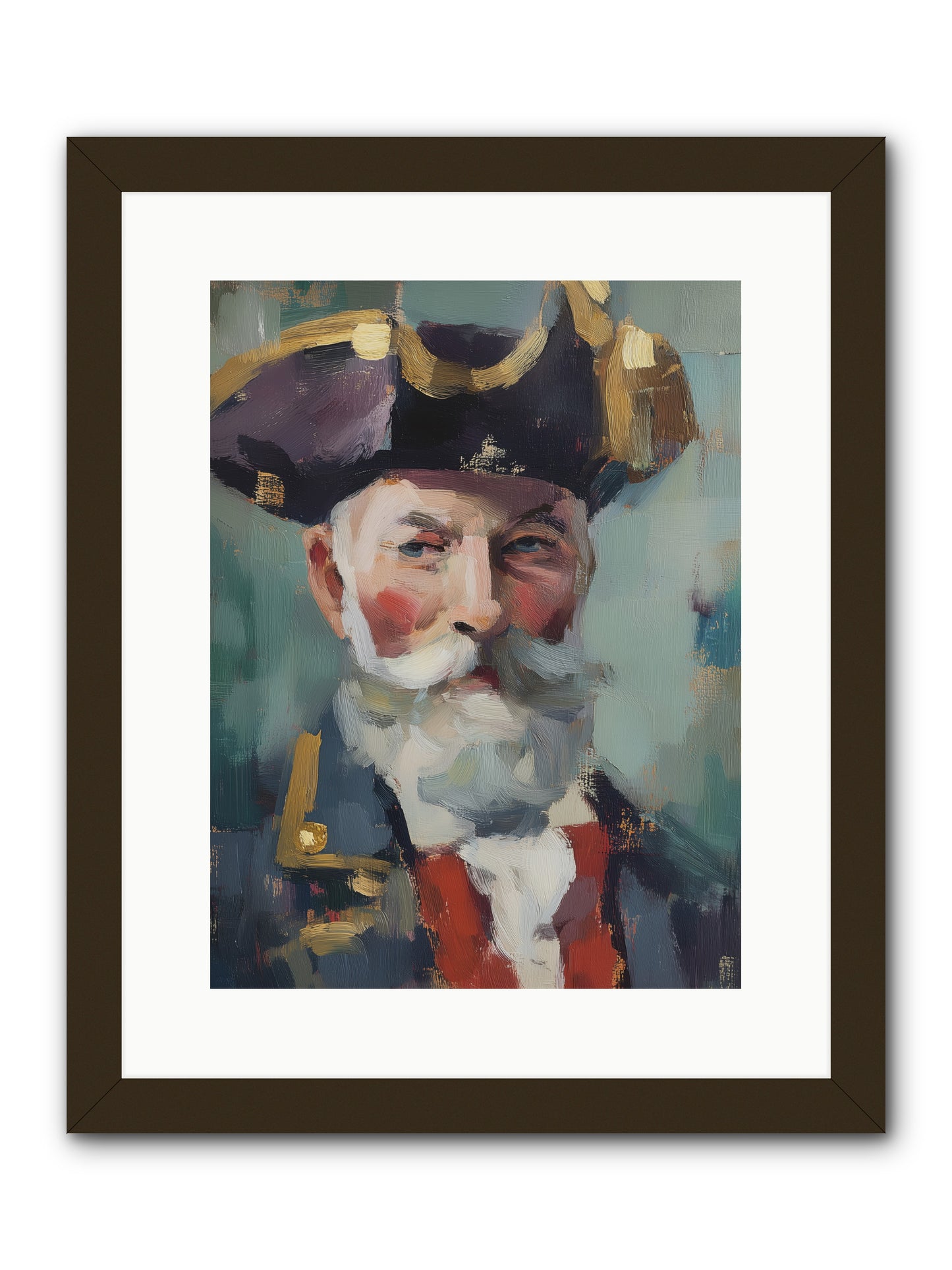 Admiral of Ocean's Heart -- Framed Print - Black 12x16