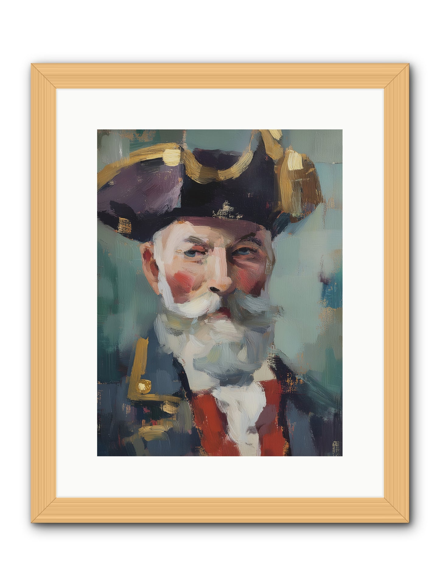 Admiral of Ocean's Heart -- Framed Print - Natural 12x16