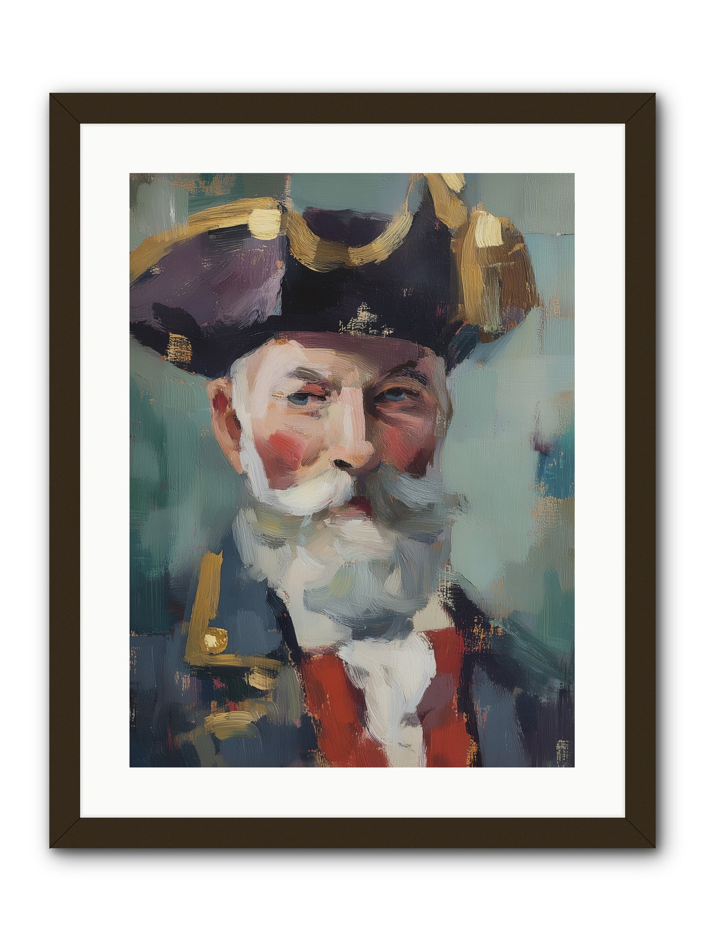 Admiral of Ocean's Heart -- Framed Print - Black 18x24