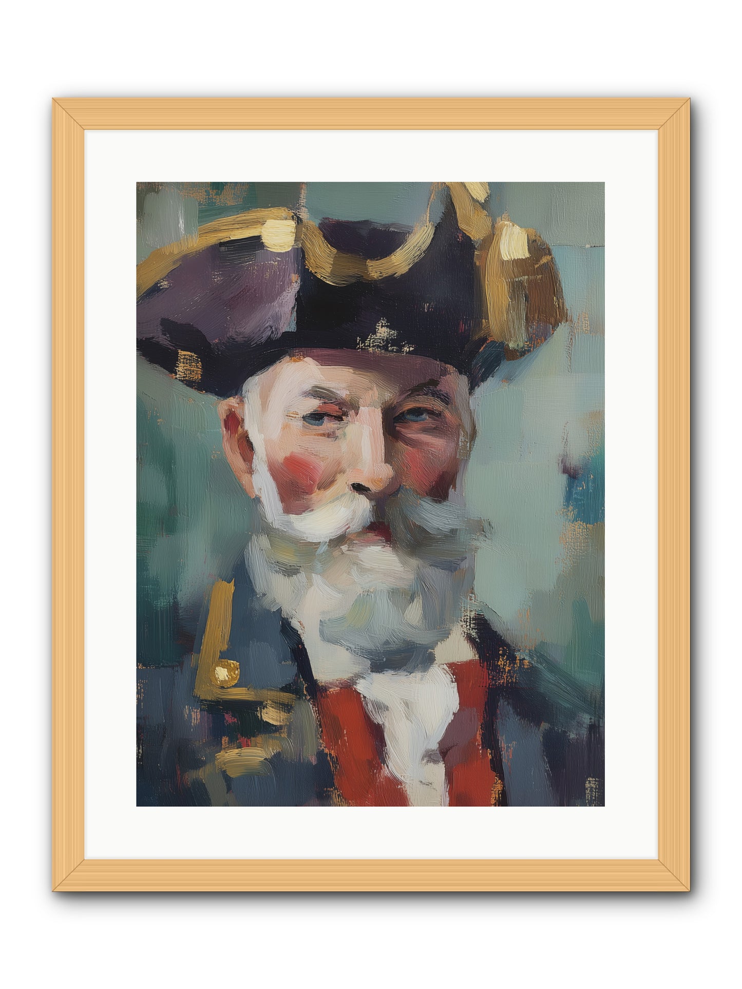 Admiral of Ocean's Heart -- Framed Print - Natural 18x24