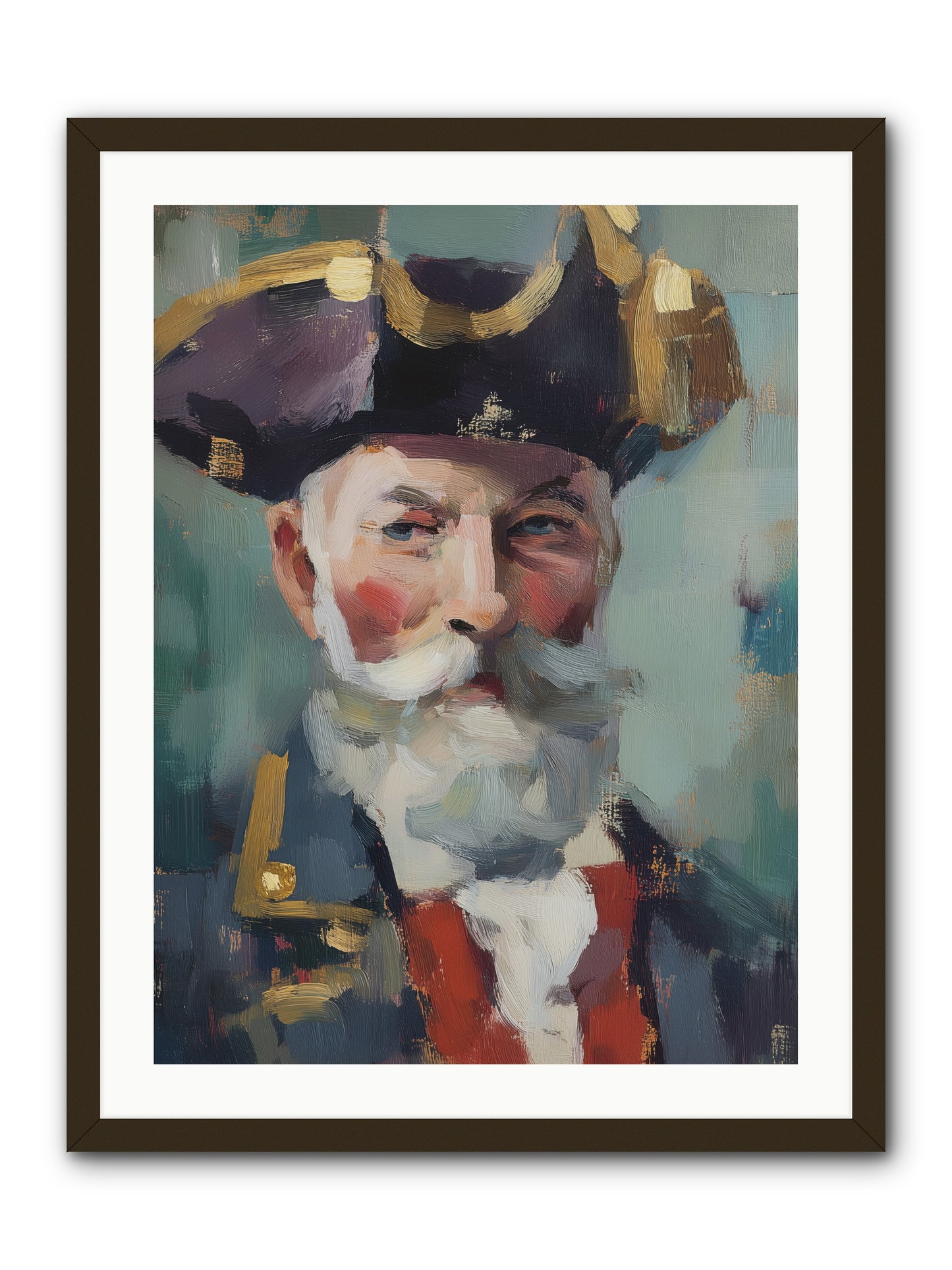 Admiral of Ocean's Heart -- Framed Print - Black 24x32