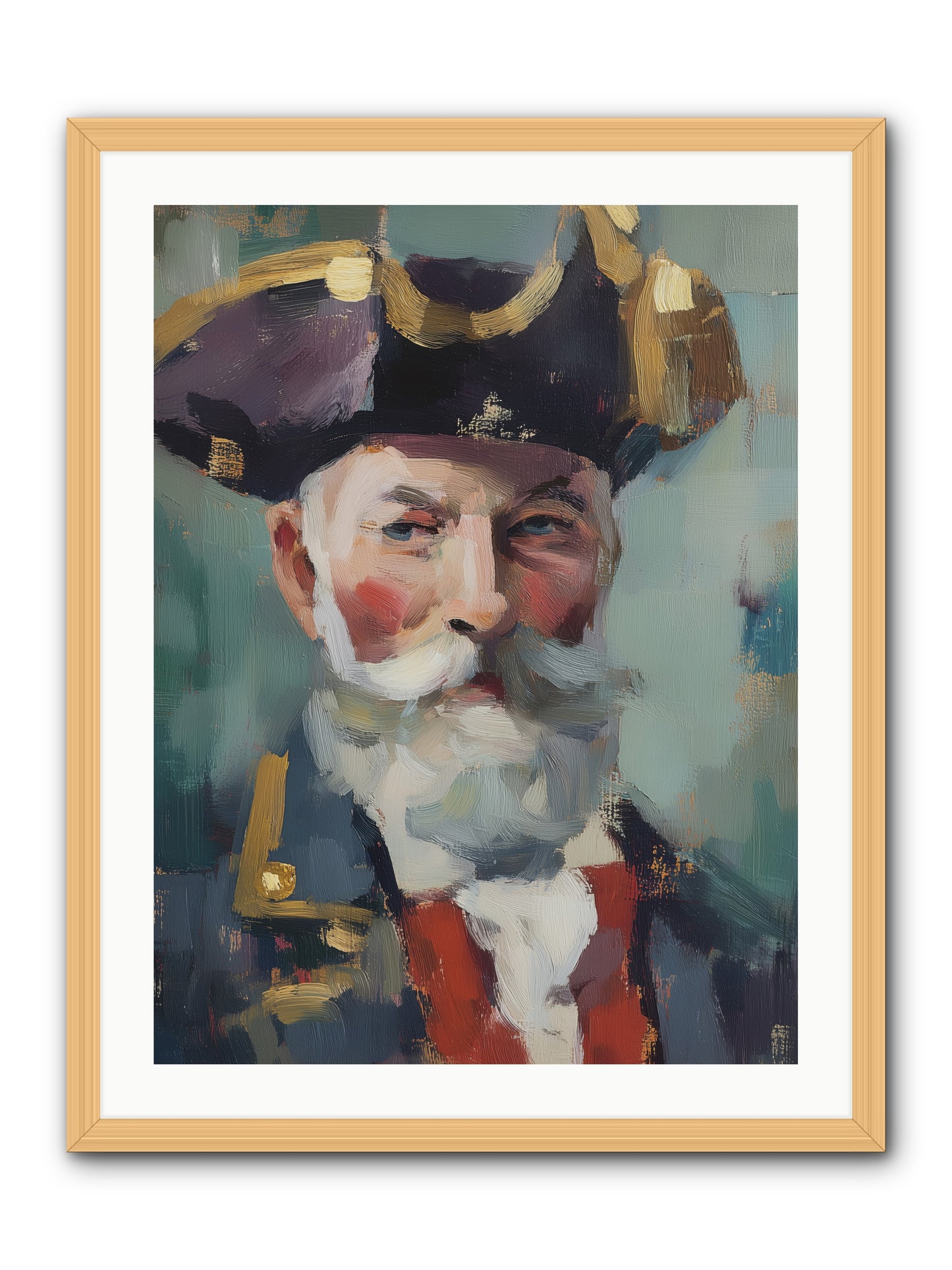 Admiral of Ocean's Heart -- Framed Print - Natural 24x32
