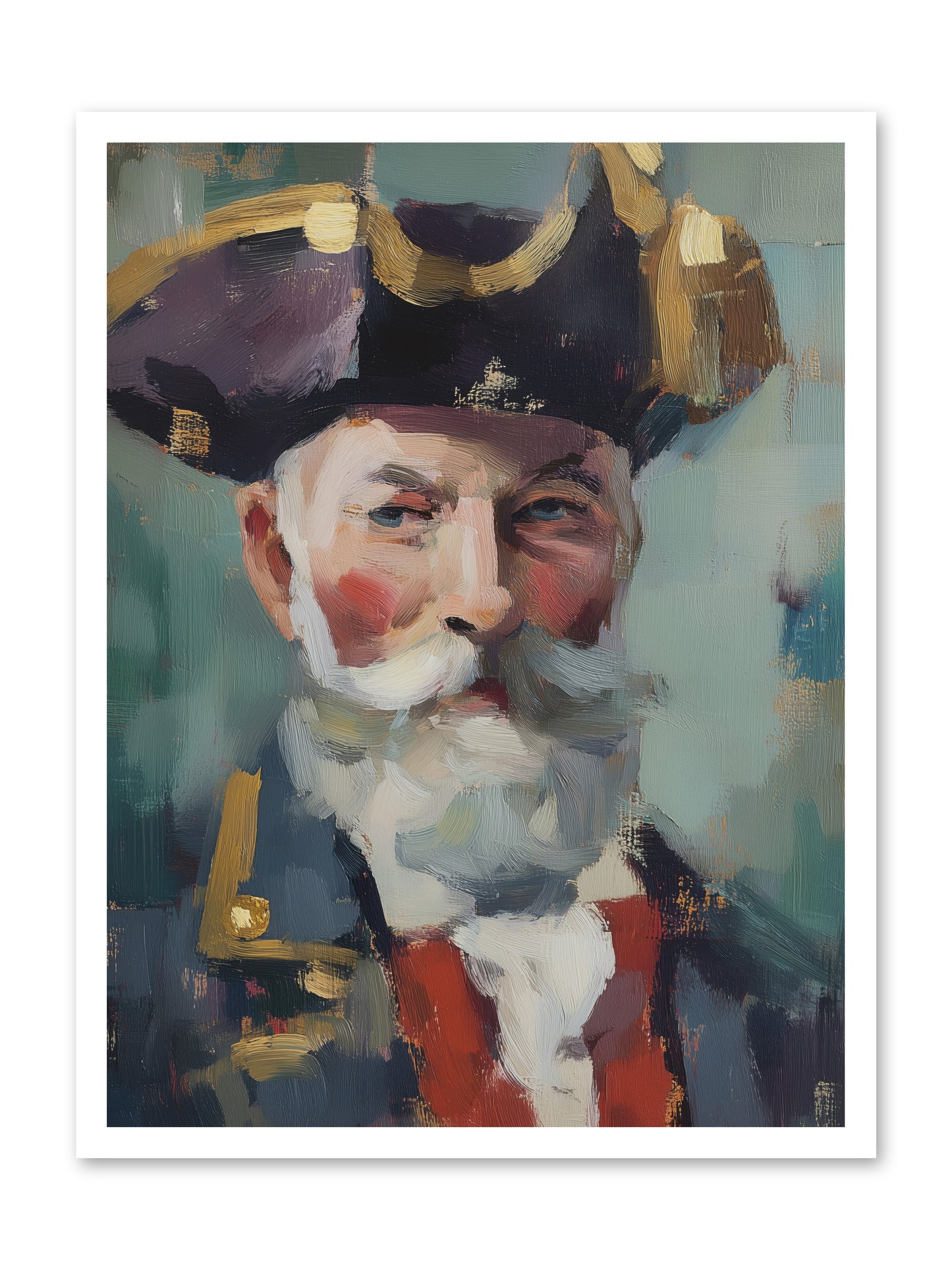 Admiral of Ocean's Heart -- Loose Canvas Print 24x32