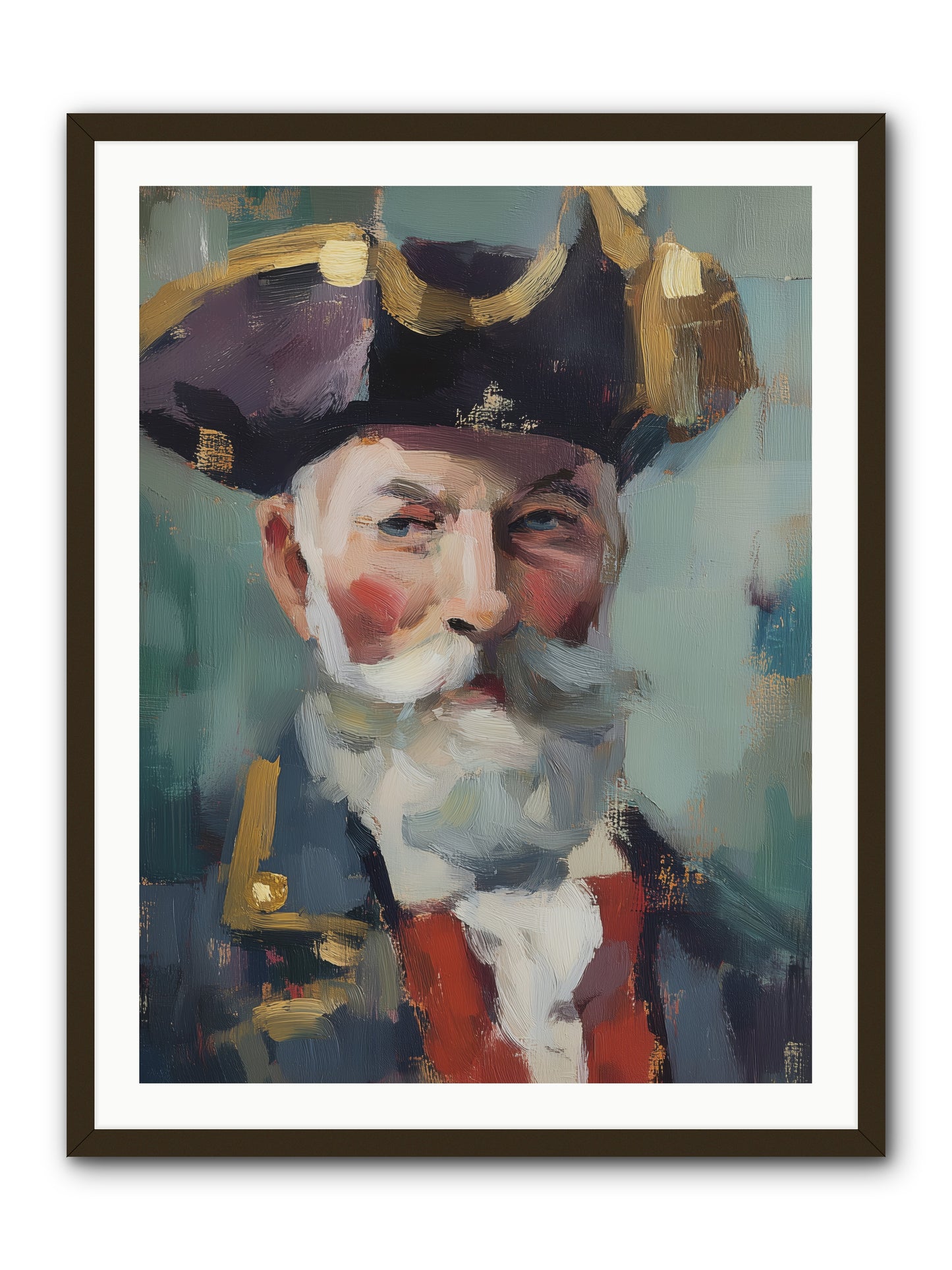 Admiral of Ocean's Heart -- Framed Print - Black 30x40