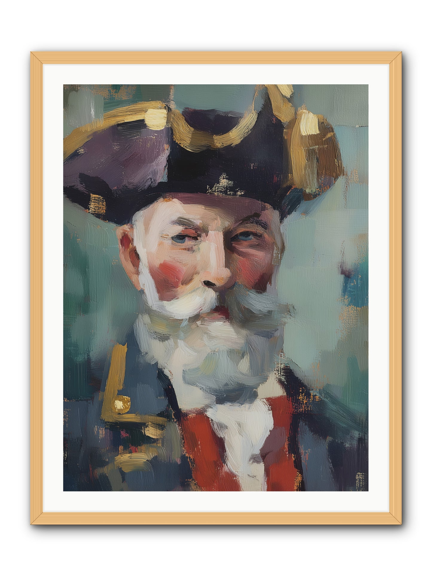Admiral of Ocean's Heart -- Framed Print - Natural 30x40
