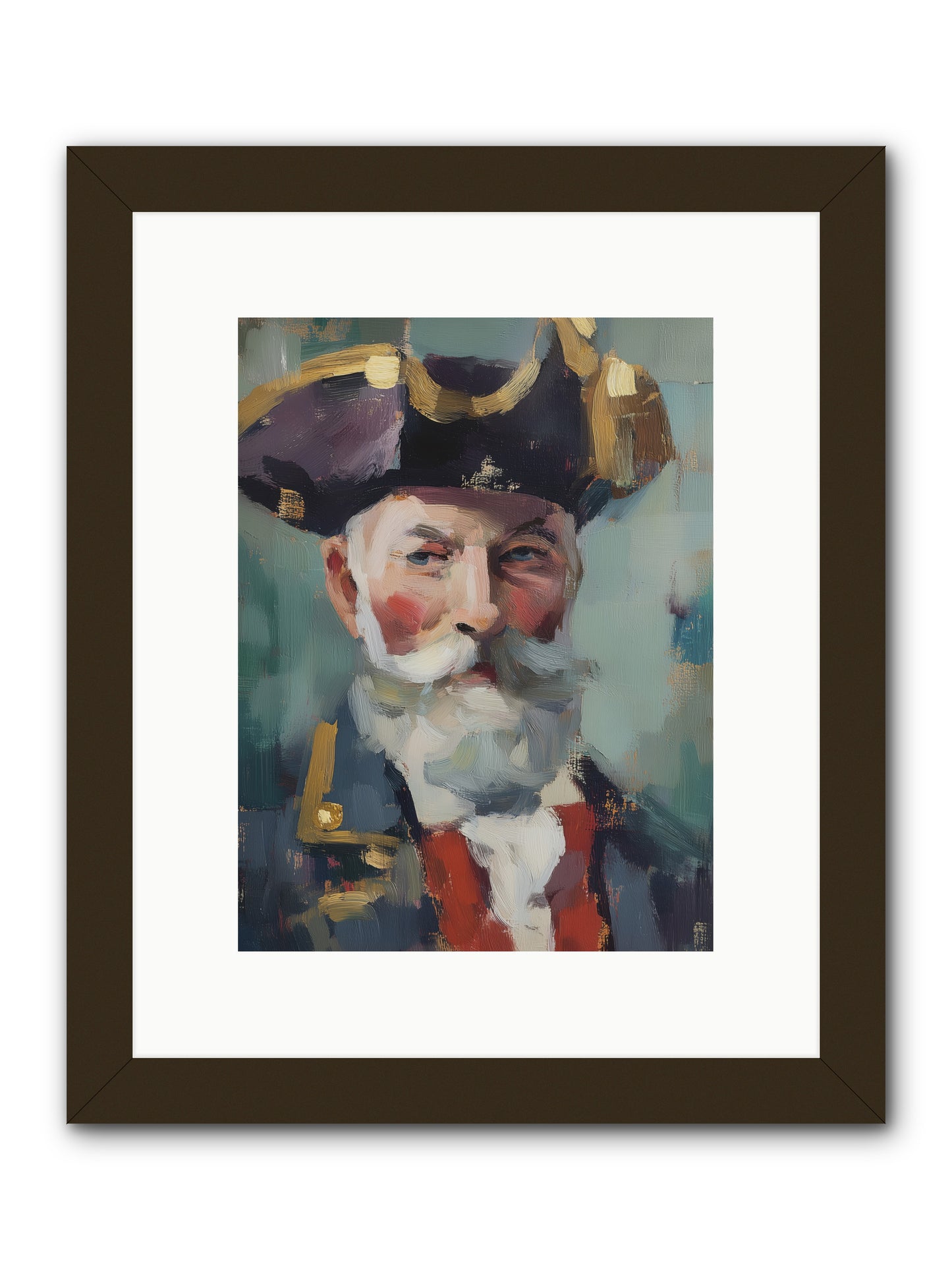Admiral of Ocean's Heart -- Framed Print - Black 9x12