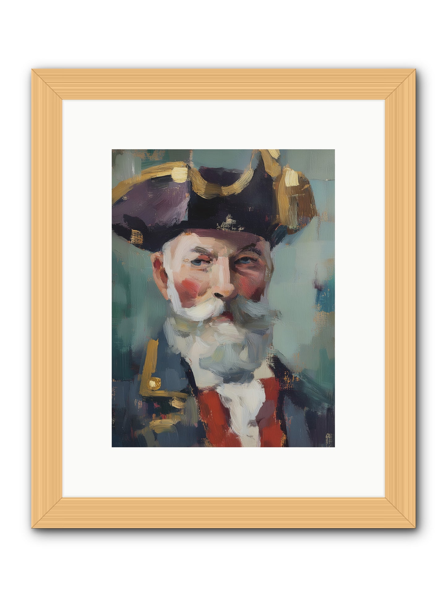 Admiral of Ocean's Heart -- Framed Print - Natural 9x12