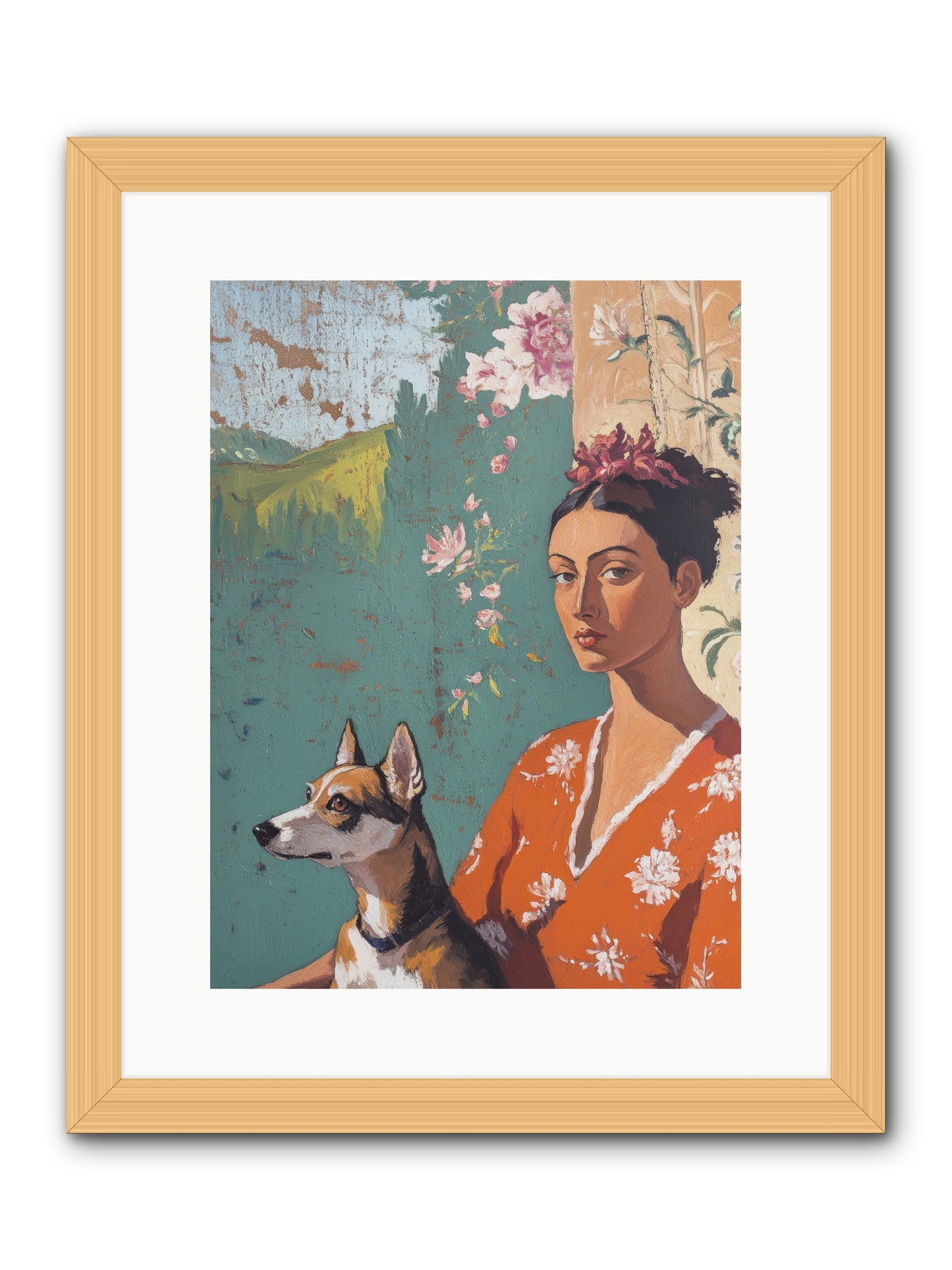 Adored Beyond Words -- Framed Print - Natural 12x16