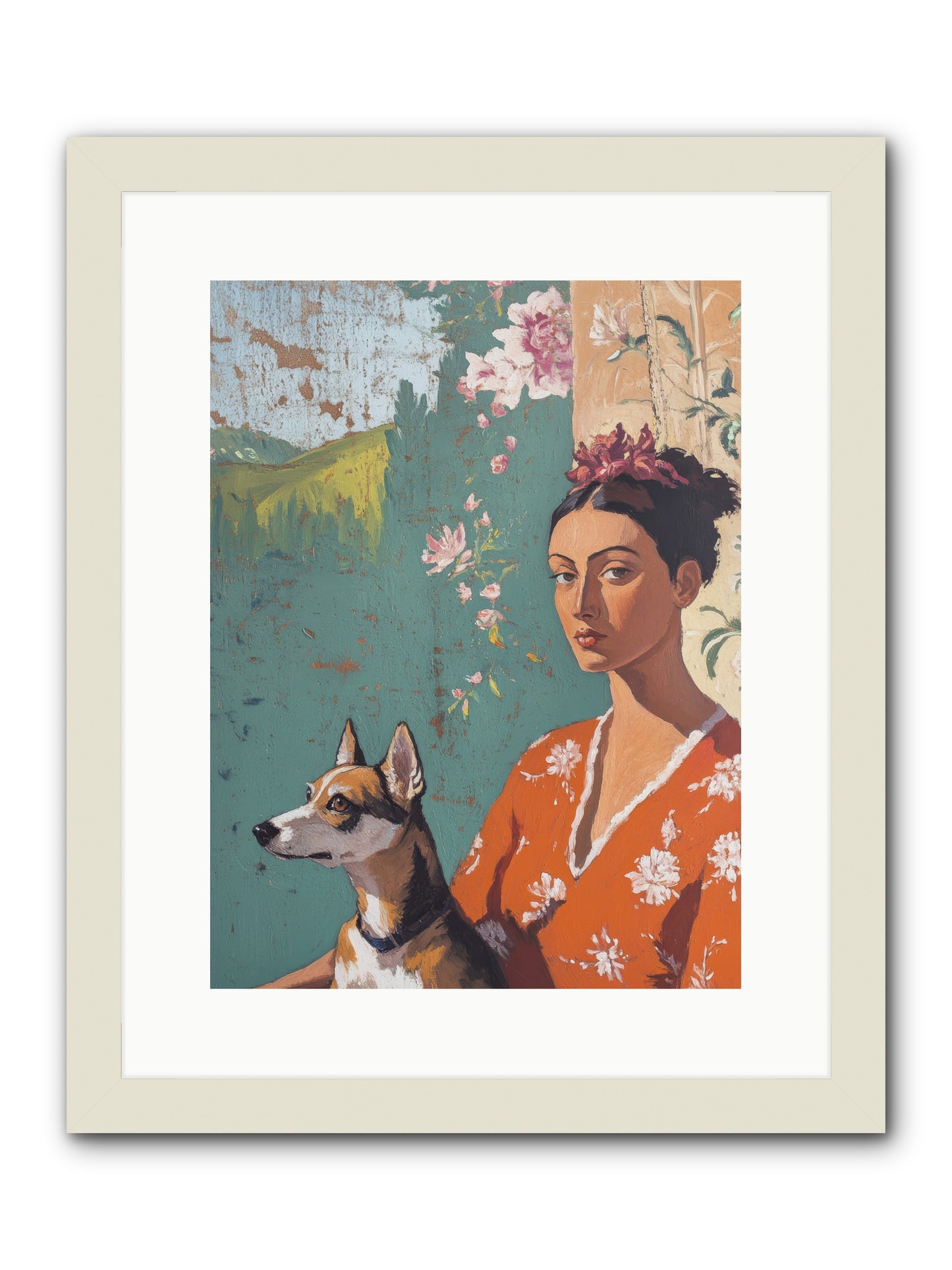 Adored Beyond Words -- Framed Print - White 12x16