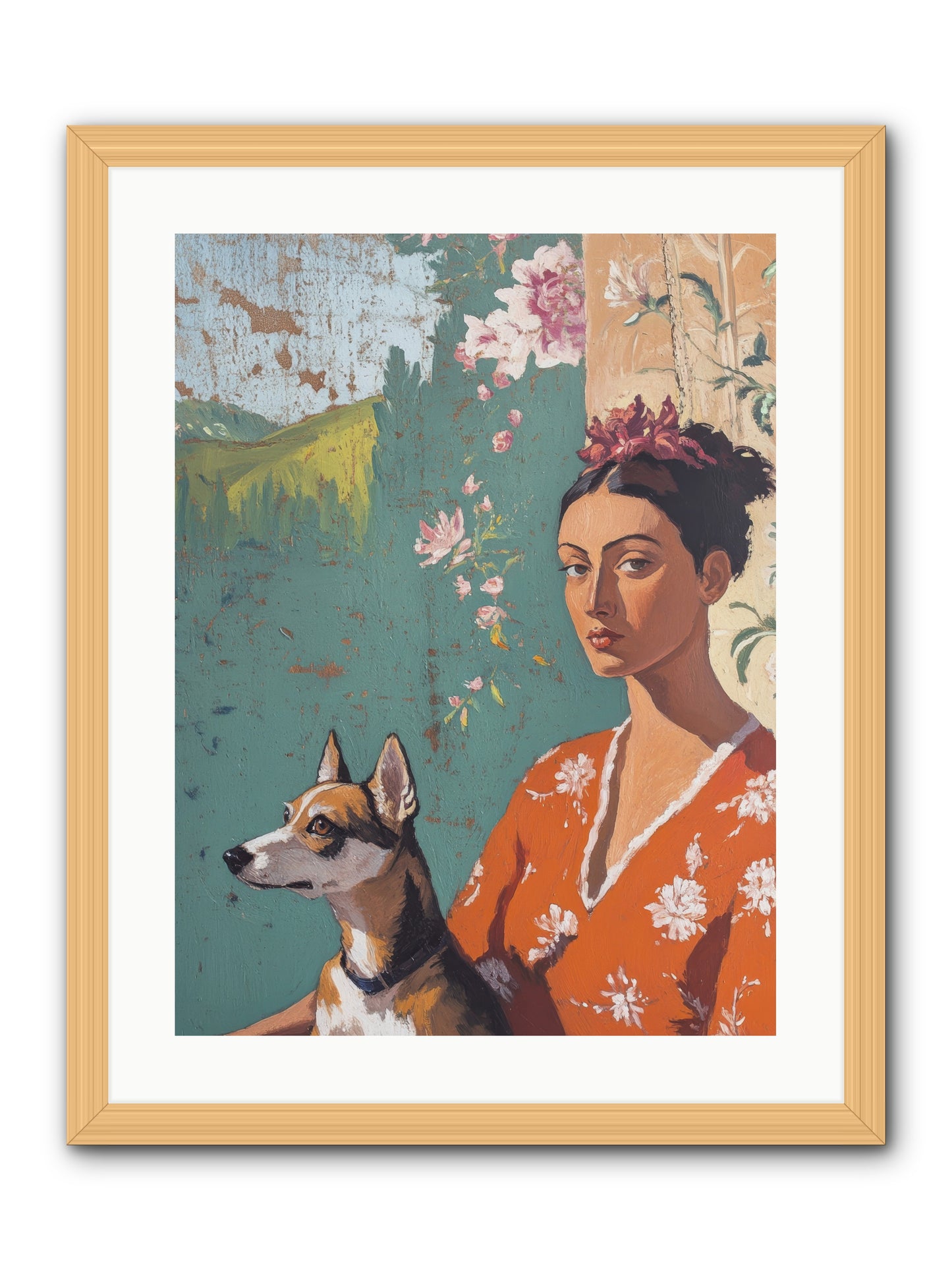 Adored Beyond Words -- Framed Print - Natural 18x24