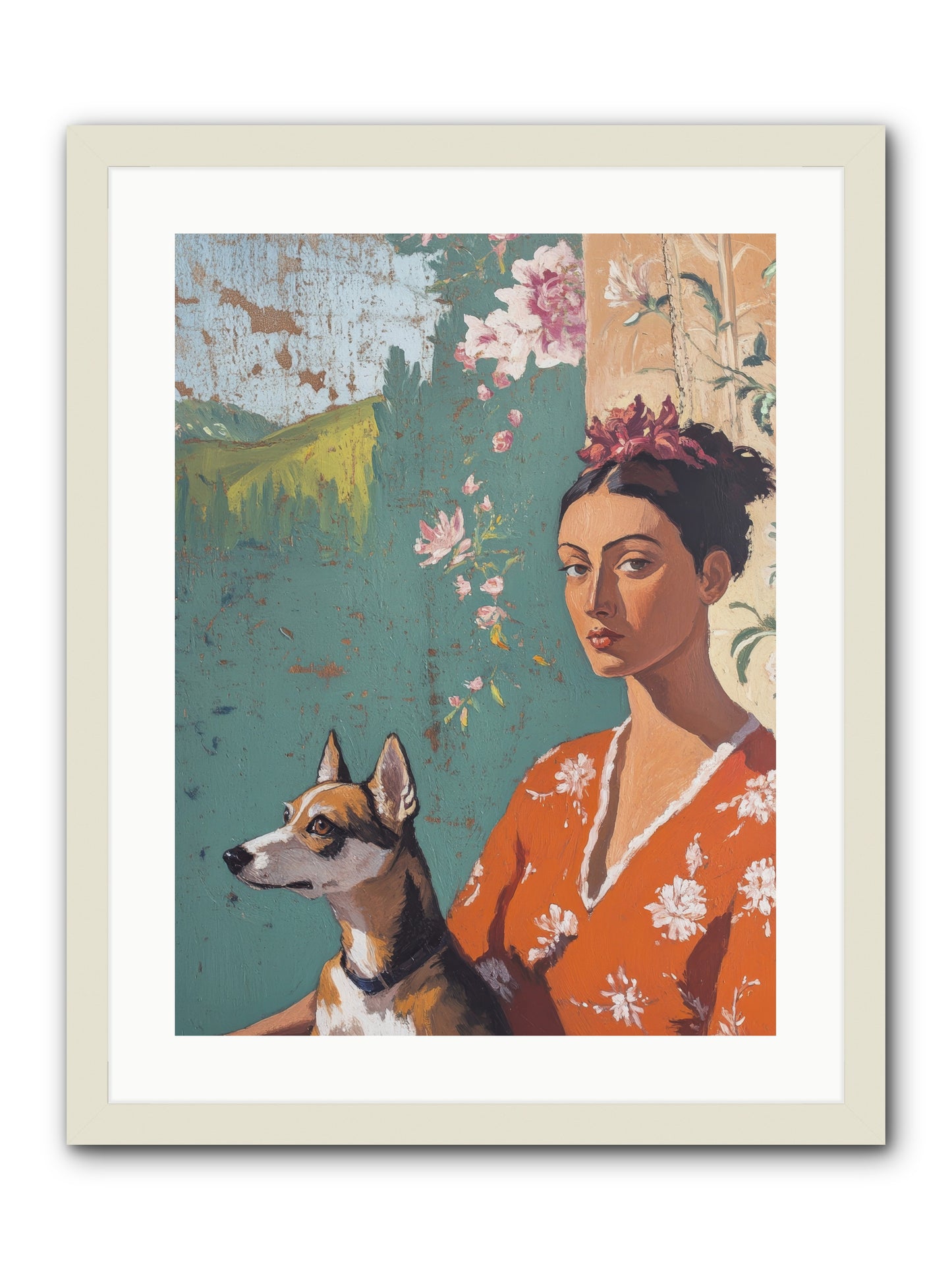 Adored Beyond Words -- Framed Print - White 18x24