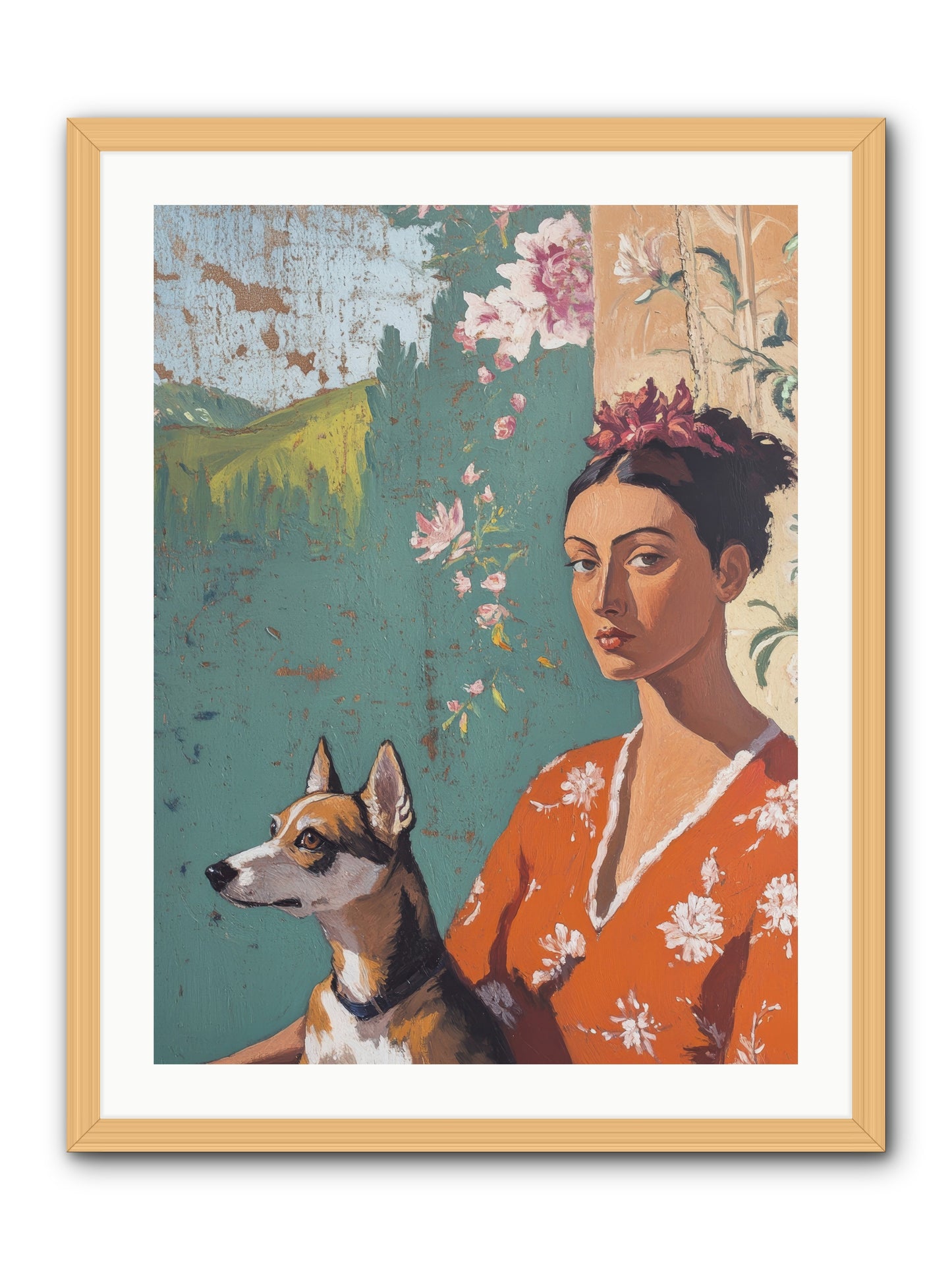 Adored Beyond Words -- Framed Print - Natural 24x32