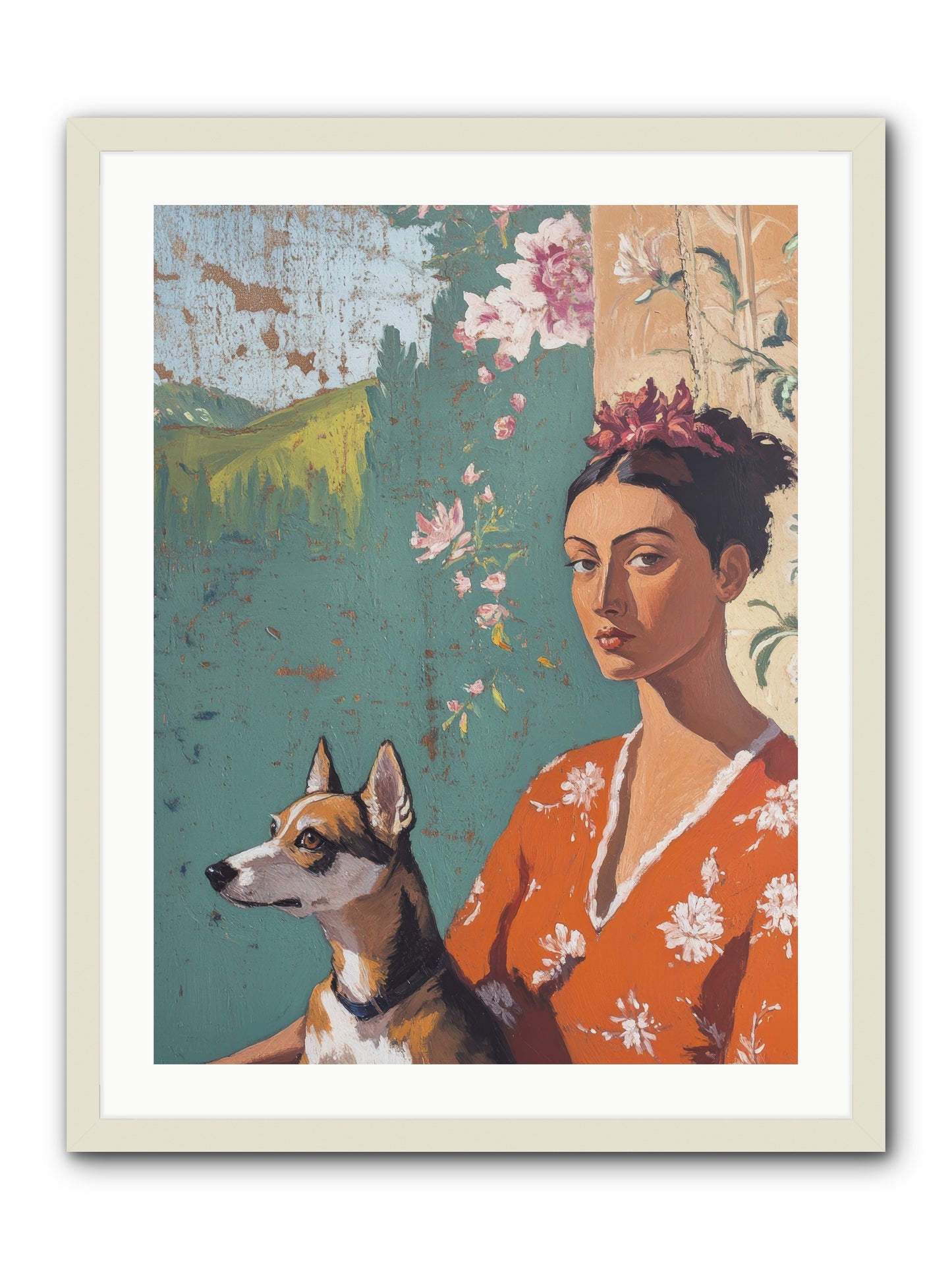 Adored Beyond Words -- Framed Print - White 24x32