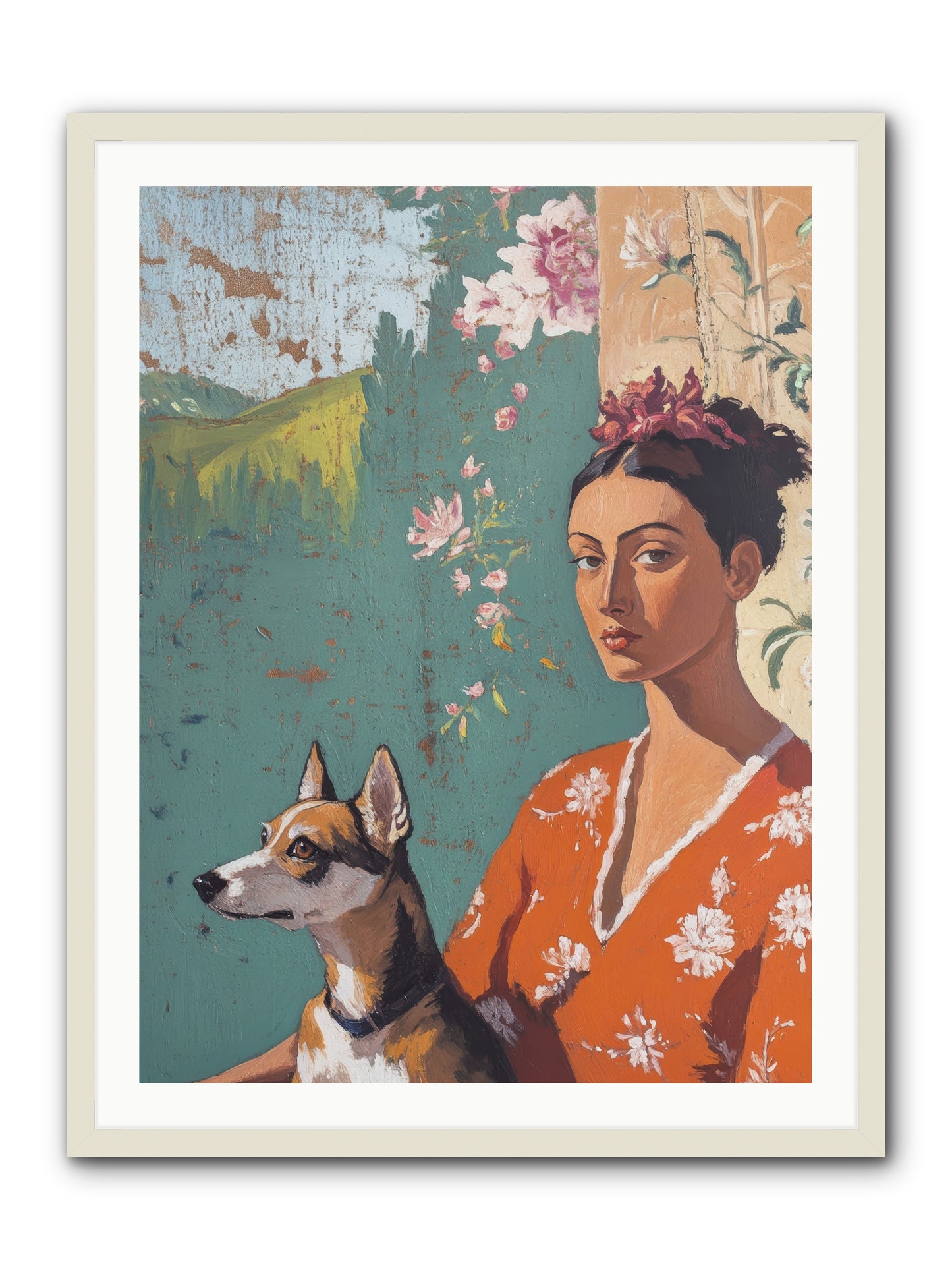 Adored Beyond Words -- Framed Print - White 30x40