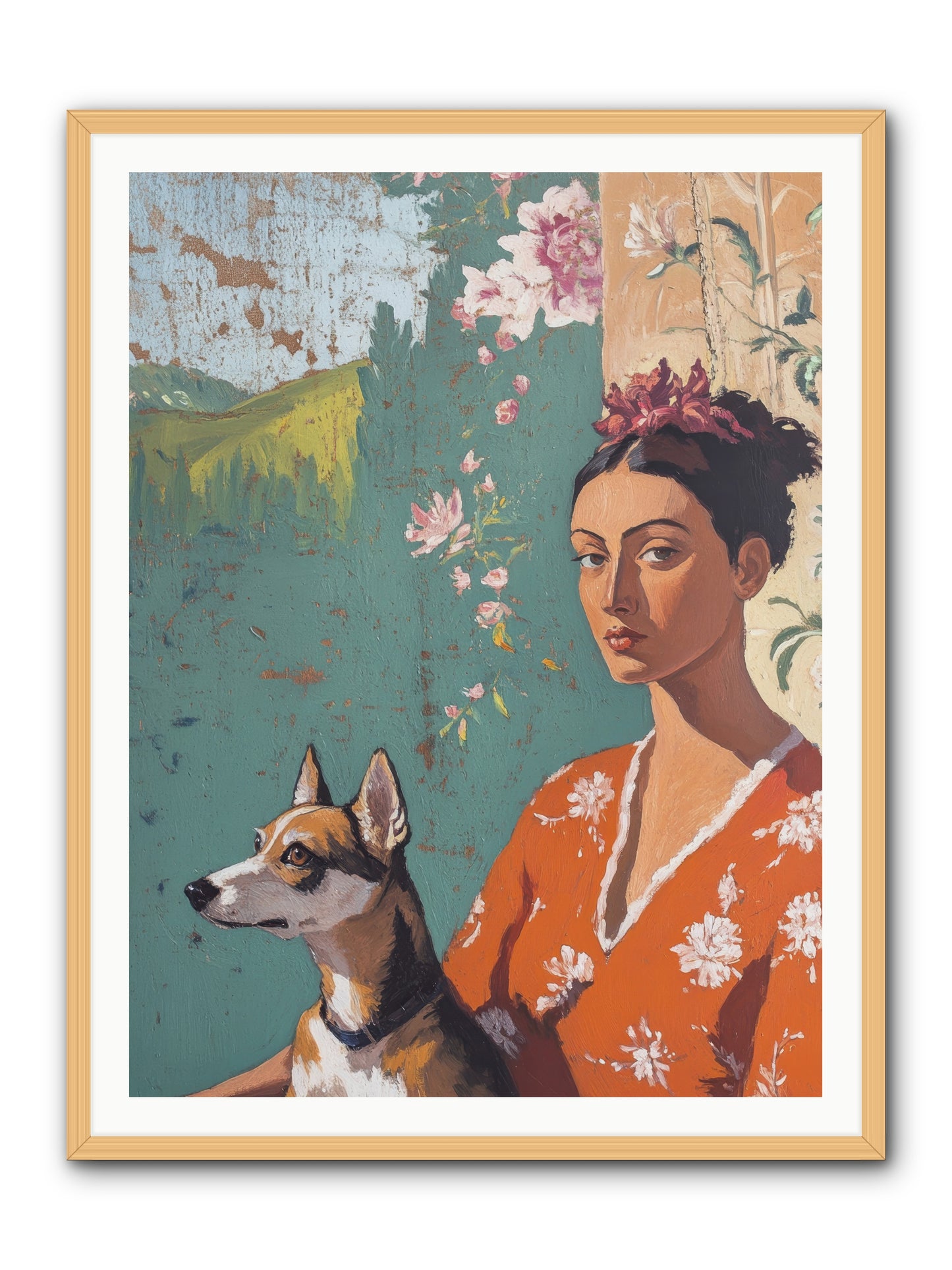 Adored Beyond Words -- Framed Print - Natural 36x48