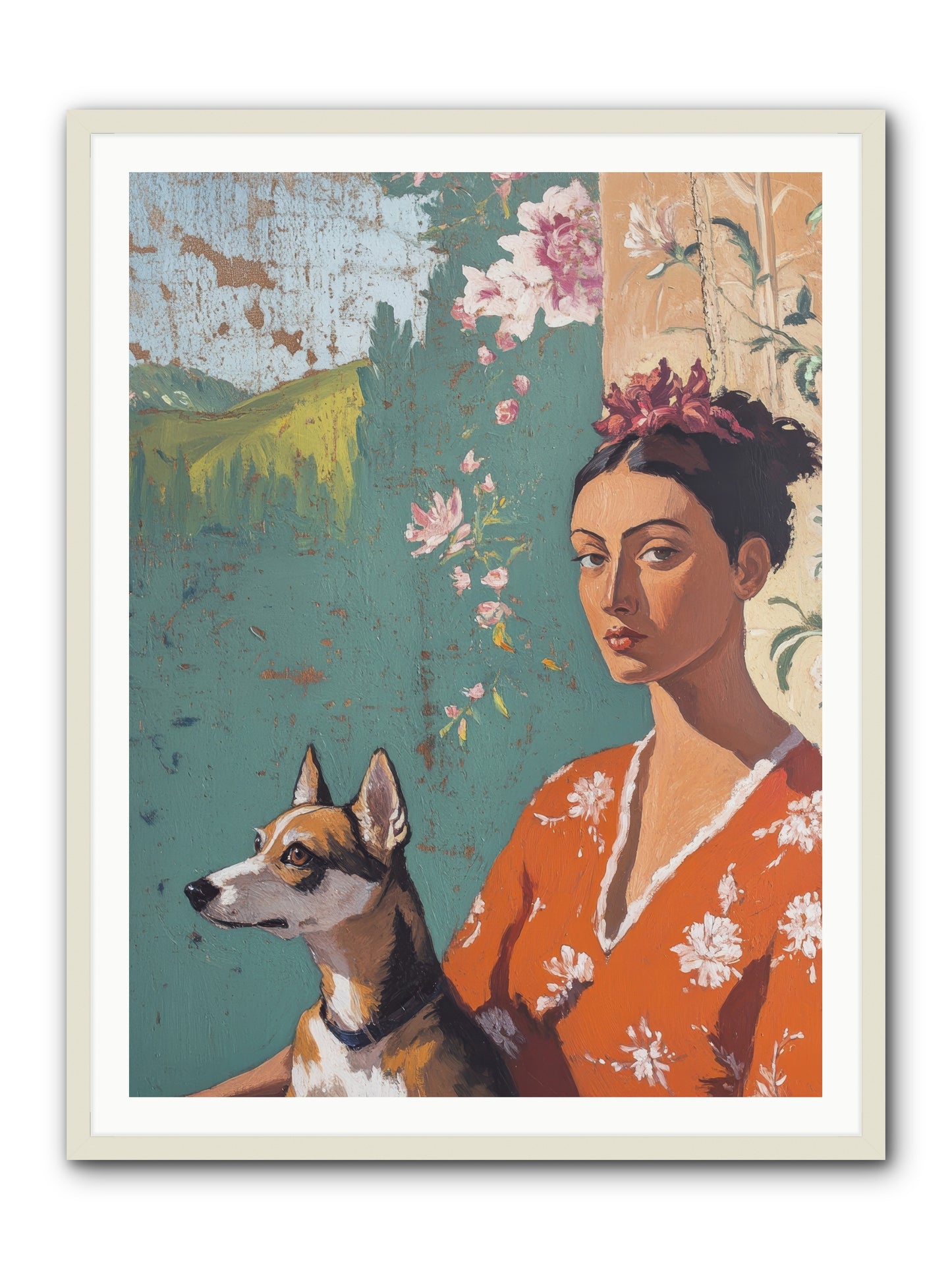 Adored Beyond Words -- Framed Print - White 36x48