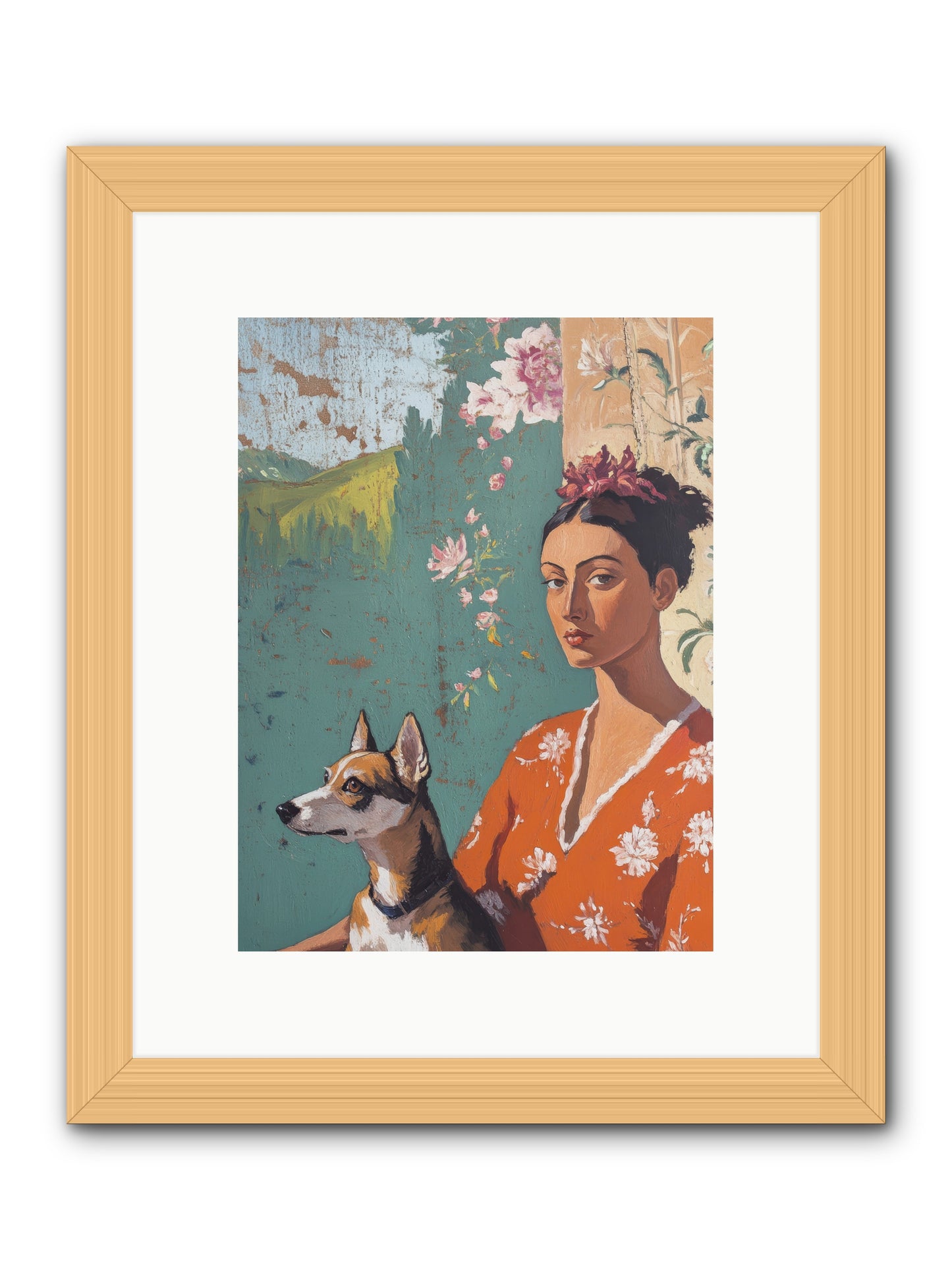 Adored Beyond Words -- Framed Print - Natural 9x12